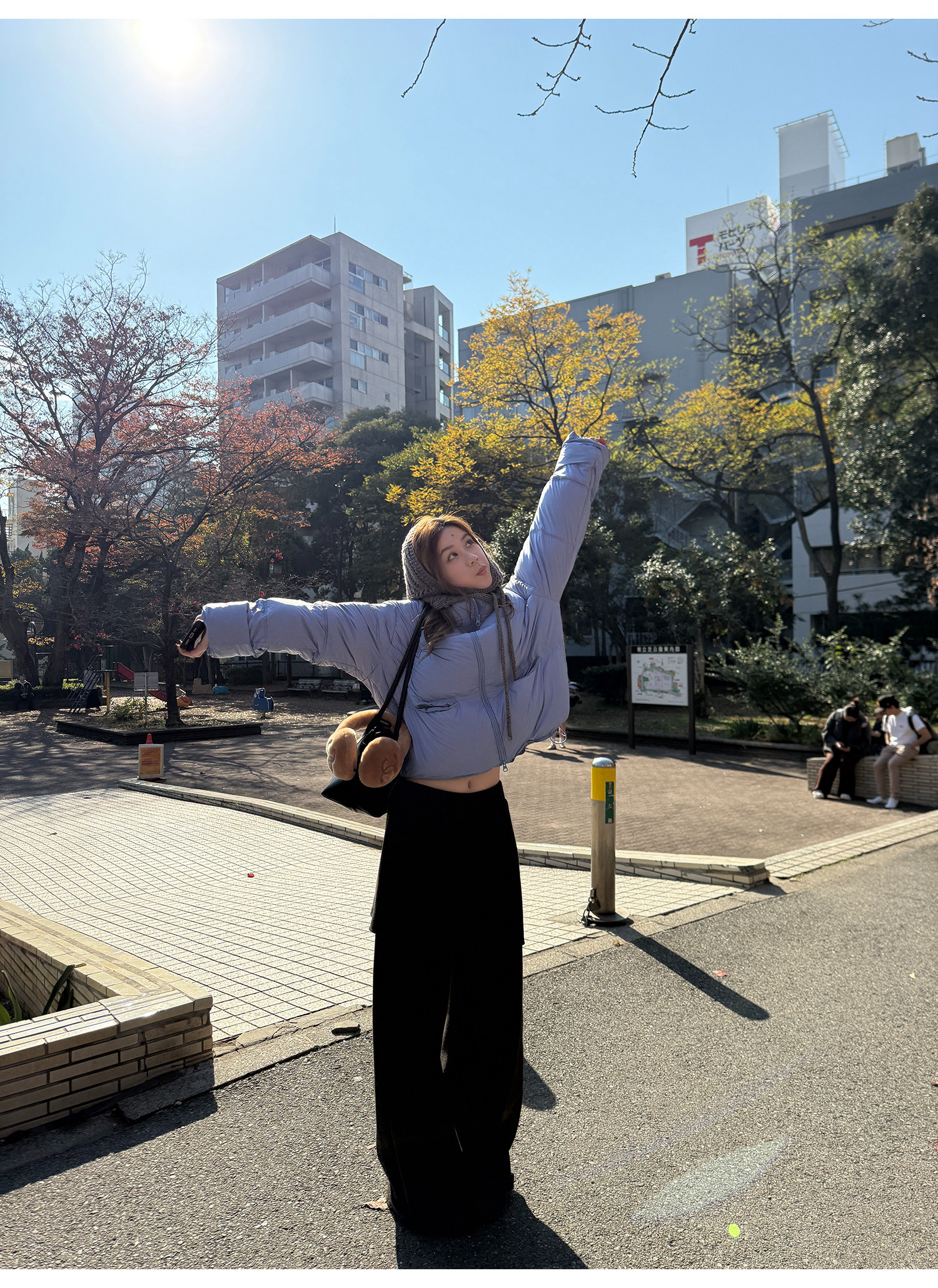 LelyMooch レイヤード風 ワイドパンツ  LEM283