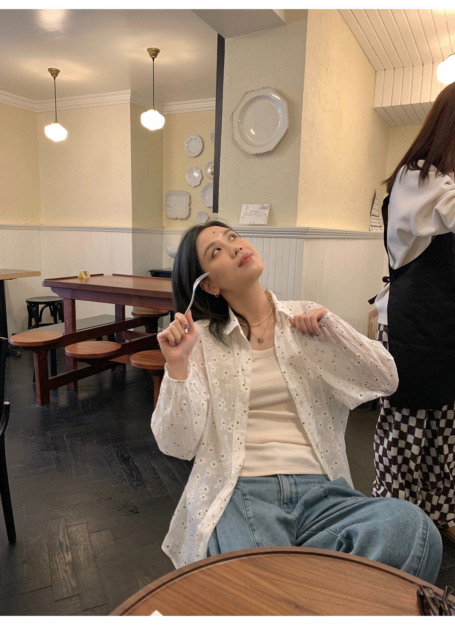 LelyMooch Back Lace Knit Tank Top LEM073