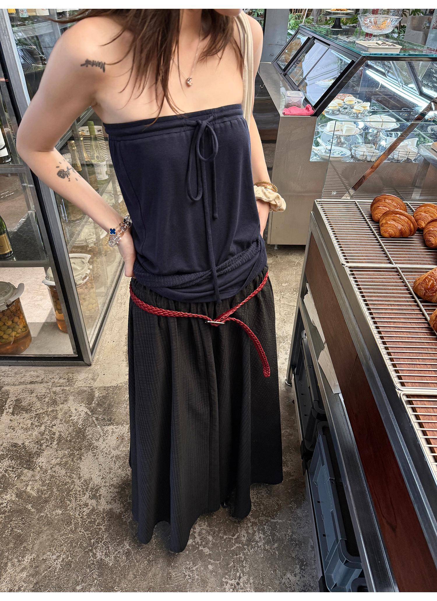 LelyMooch ブルートーンチューブトップ  LEM212