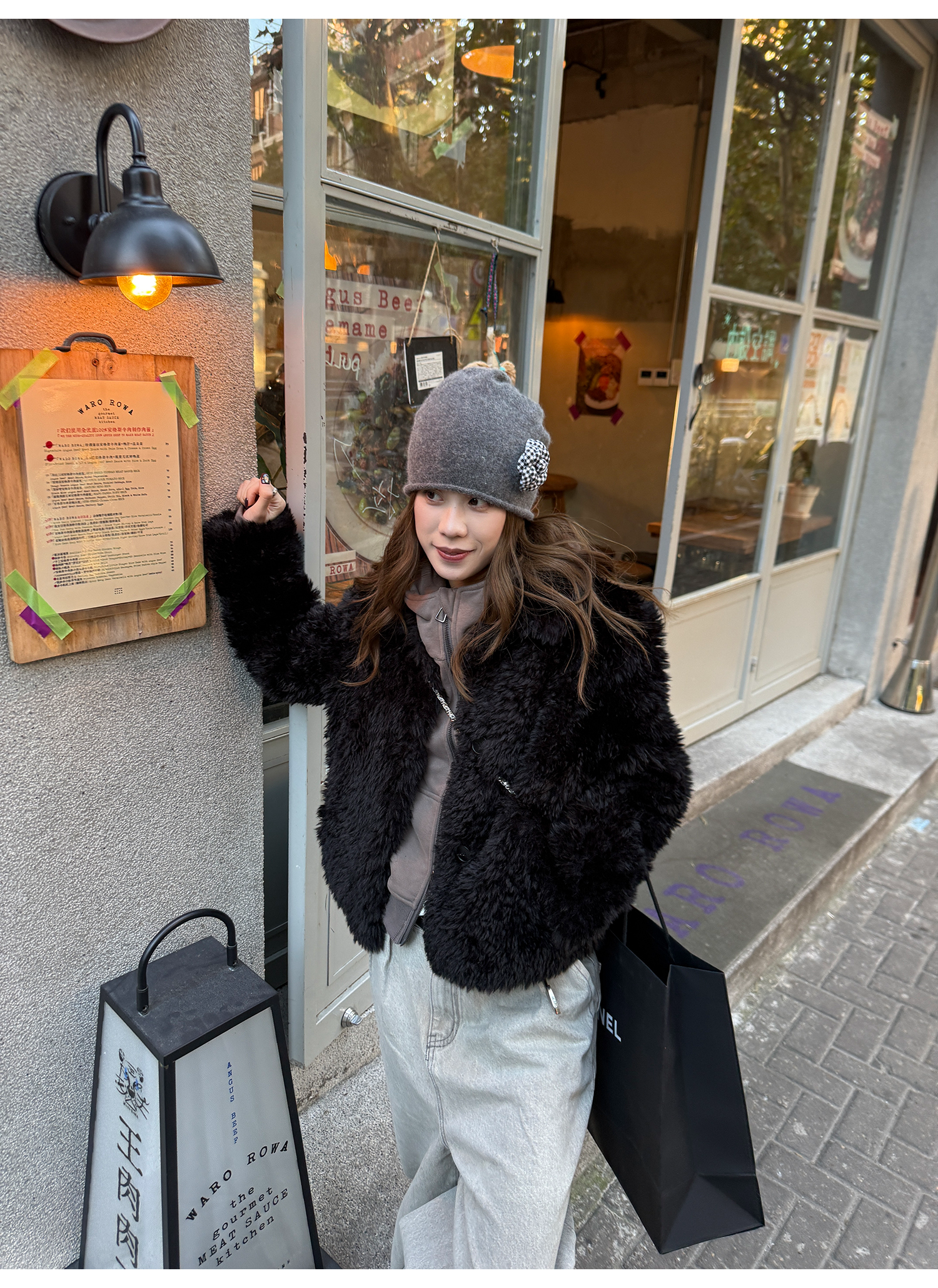 LelyMooch 裏起毛ジップアップフーディー　LEM275