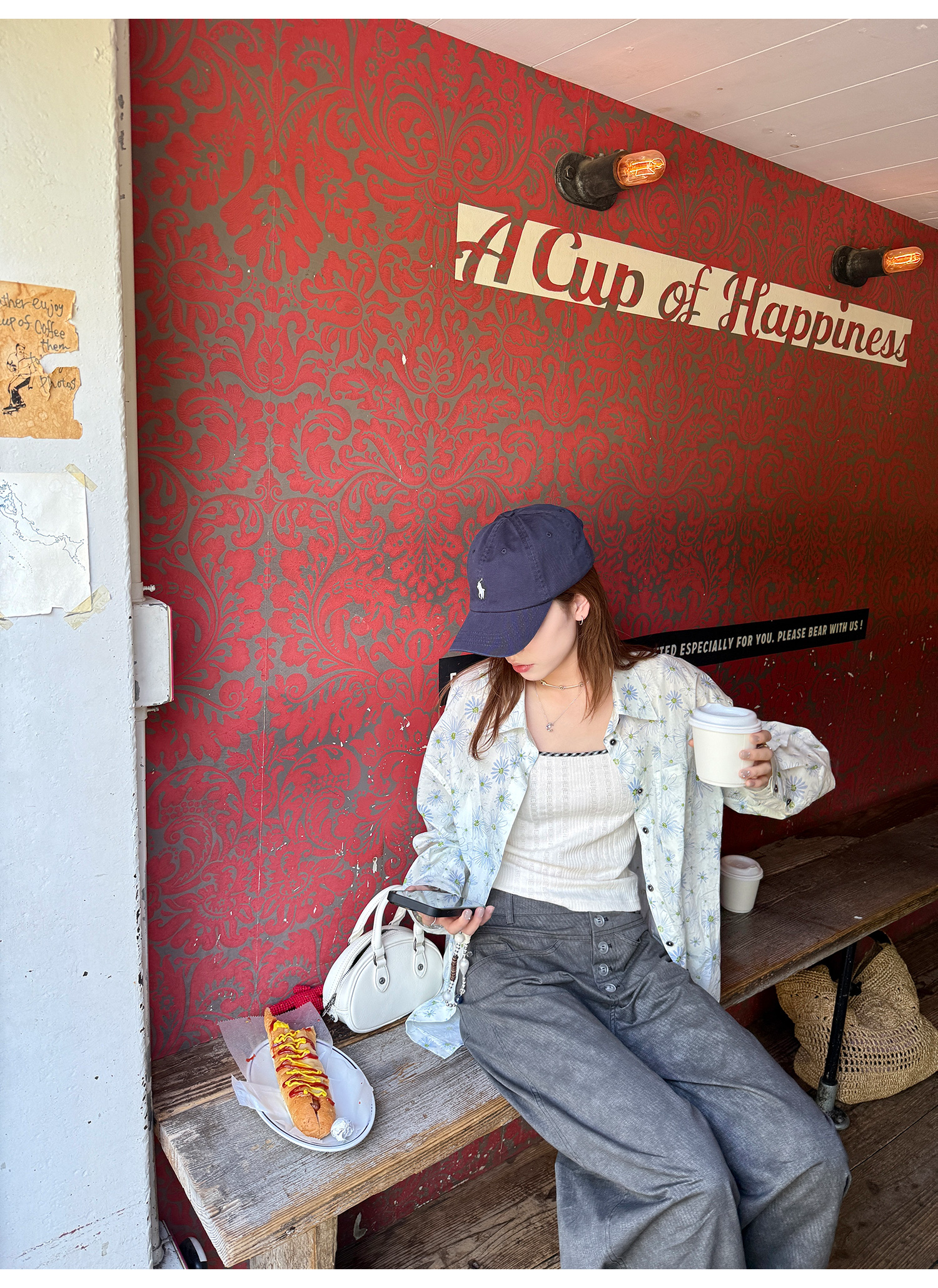 LelyMooch夏の透け感シャツ｜小花柄・UV対策  LEM187