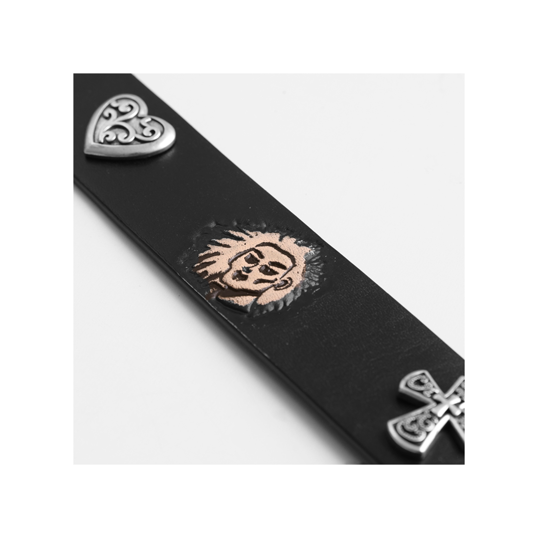 本革チャームベルト🖤ロック＆ストリートコーデにぴったり！  LEM219