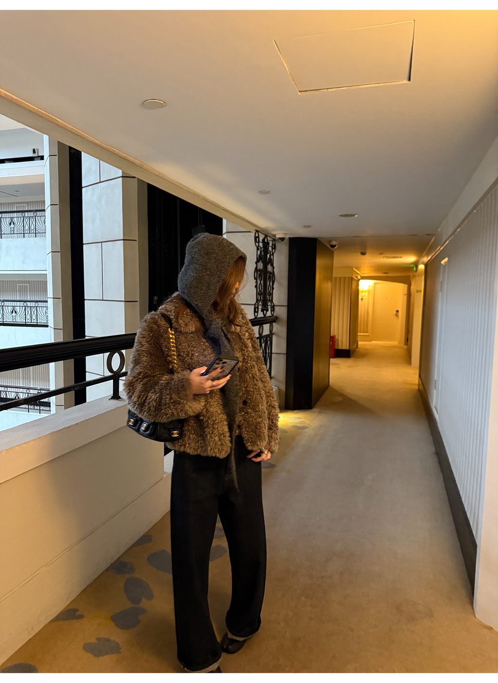 LelyMooch もこもこボアフードコート  LEM269