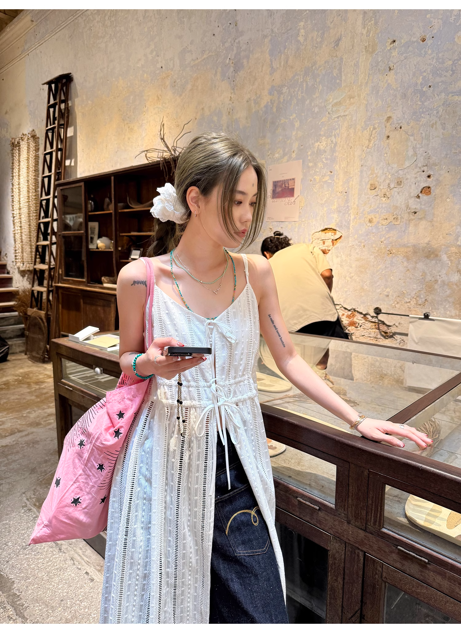 LelyMooch  リゾート ホルターネック ワンピース  LEM103