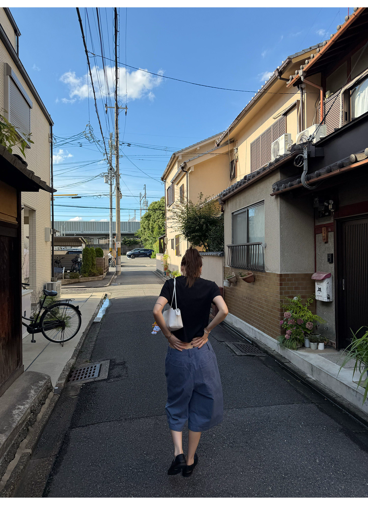 LelyMooch スレートブルー カーゴハーフパンツ  LEM382