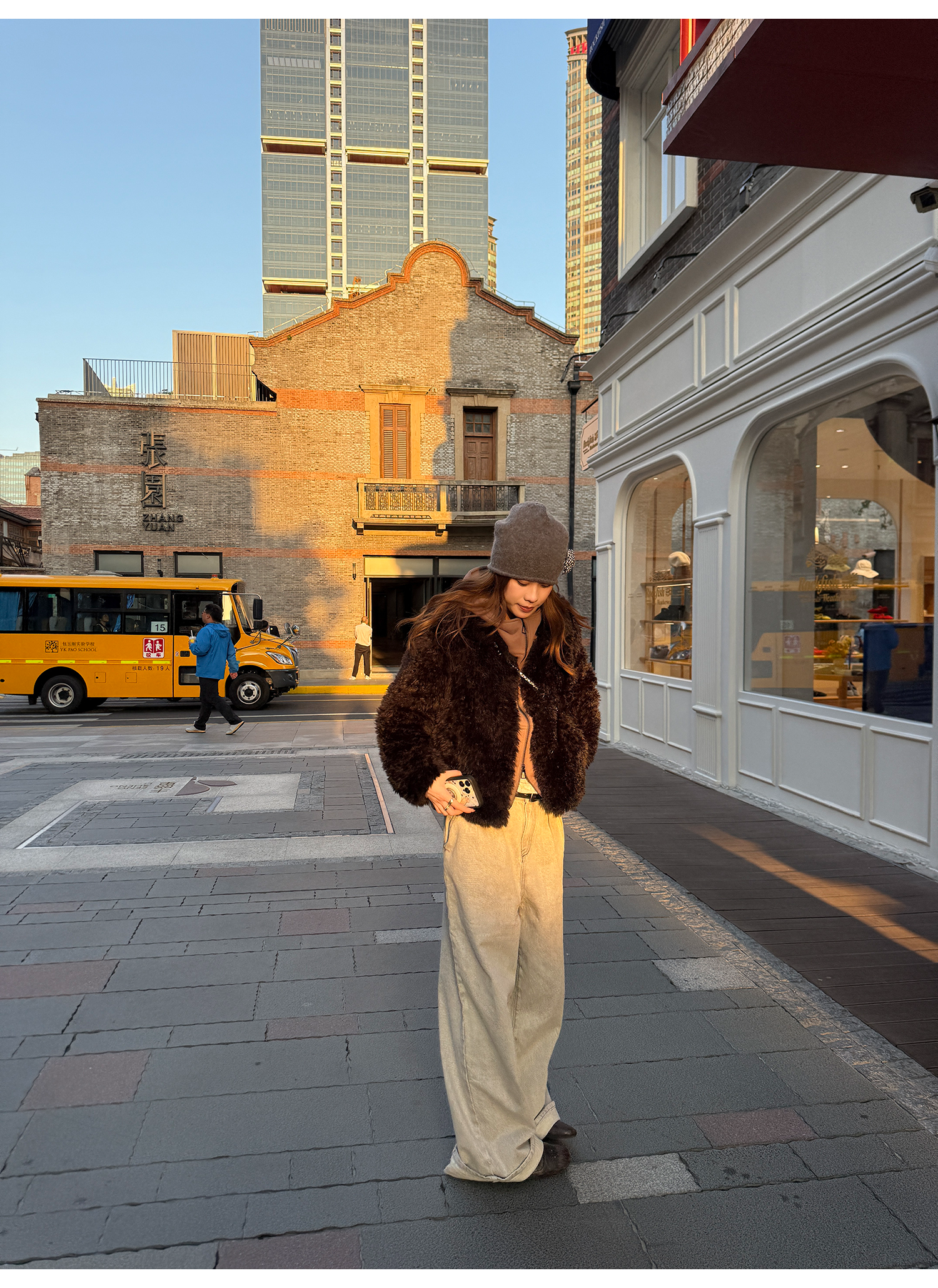 LelyMooch 裏起毛ジップアップフーディー　LEM275