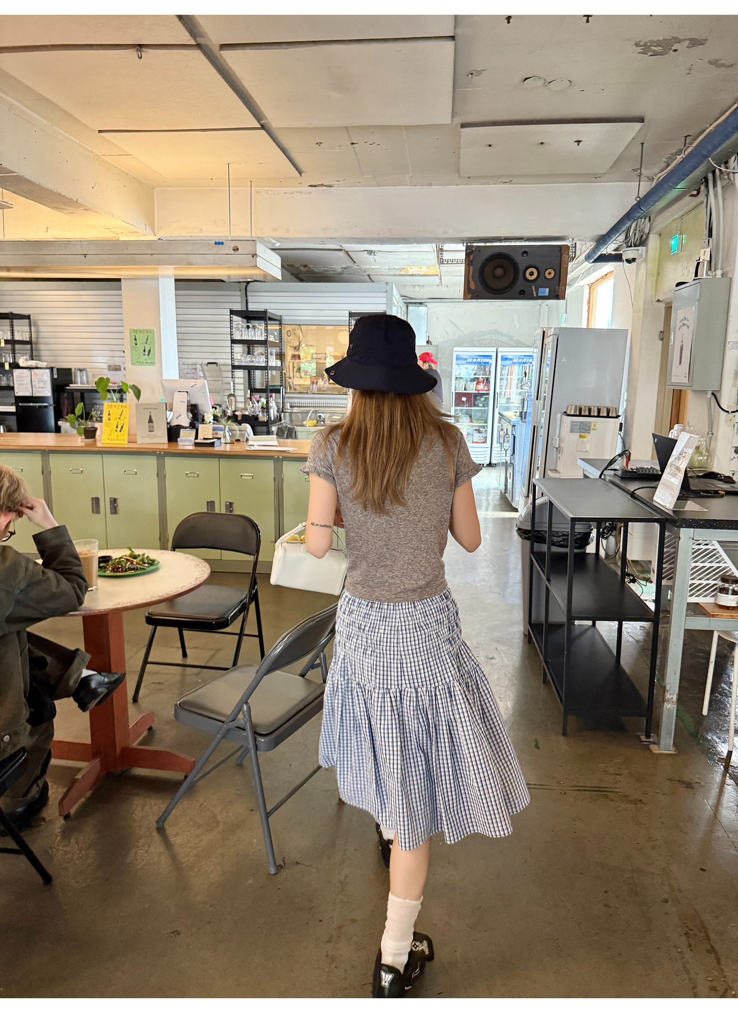 LelyMooch 2WAYギンガム スカート／チューブトップ  LEM176