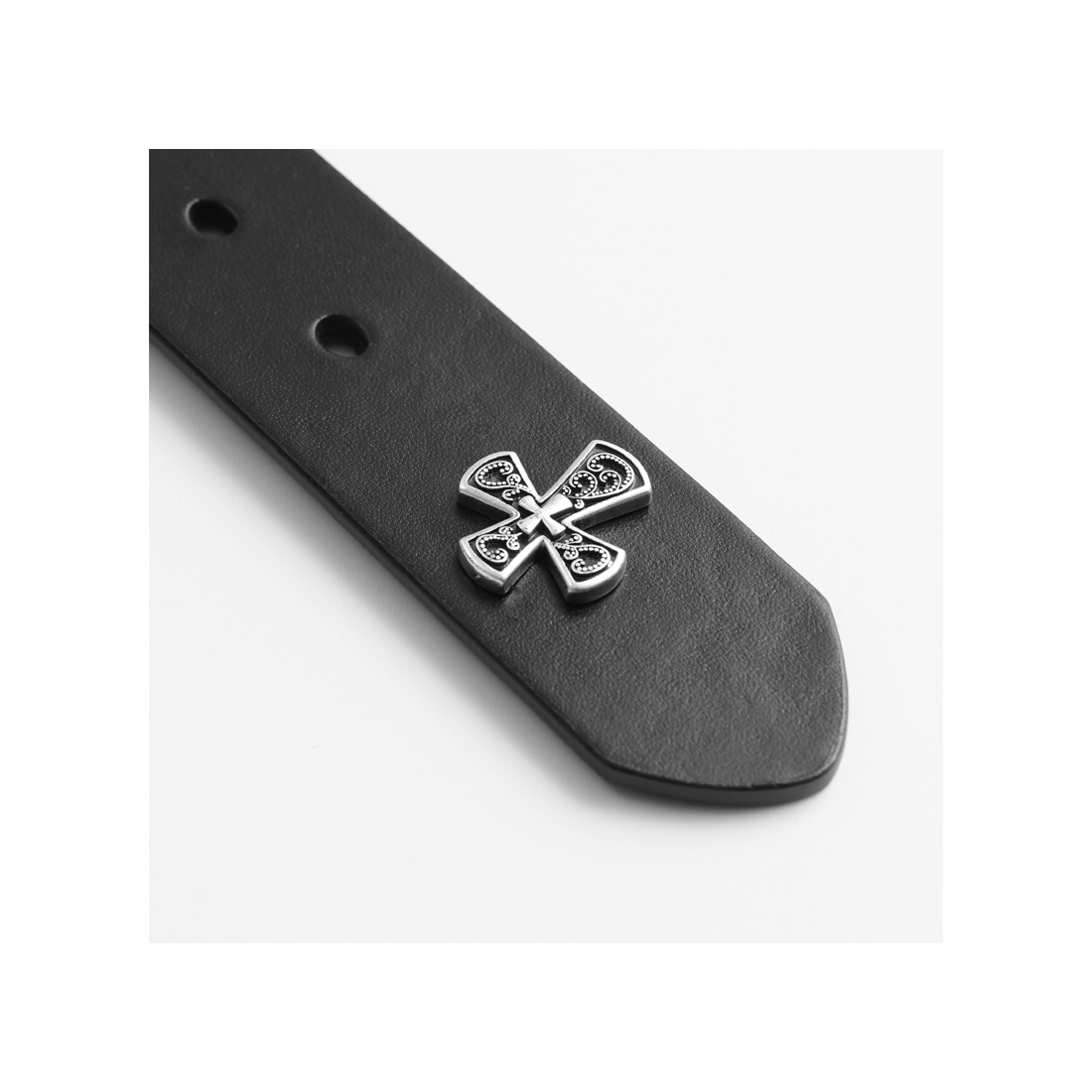 本革チャームベルト🖤ロック＆ストリートコーデにぴったり！  LEM219