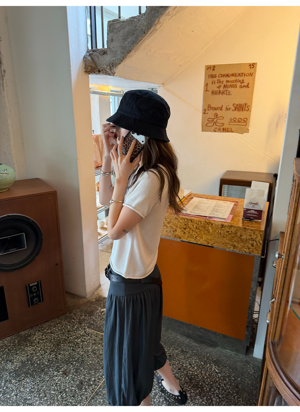 LelyMooch 風をまとう、ギャザーバルーンパンツ  LEM365