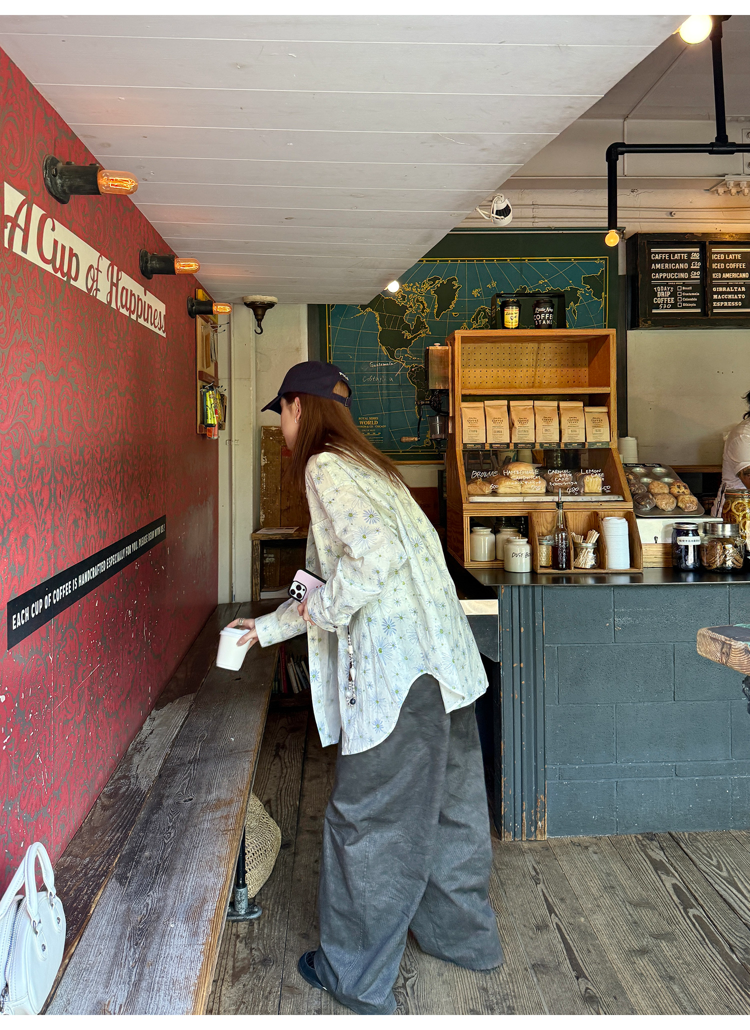 LelyMooch夏の透け感シャツ｜小花柄・UV対策  LEM187