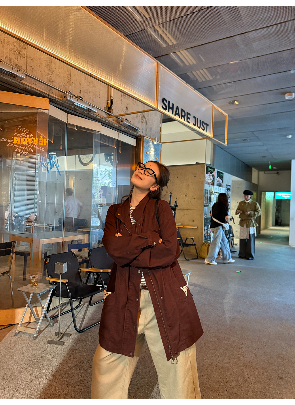 LelyMooch ゆるっとフリースワークジャケット  LEM242