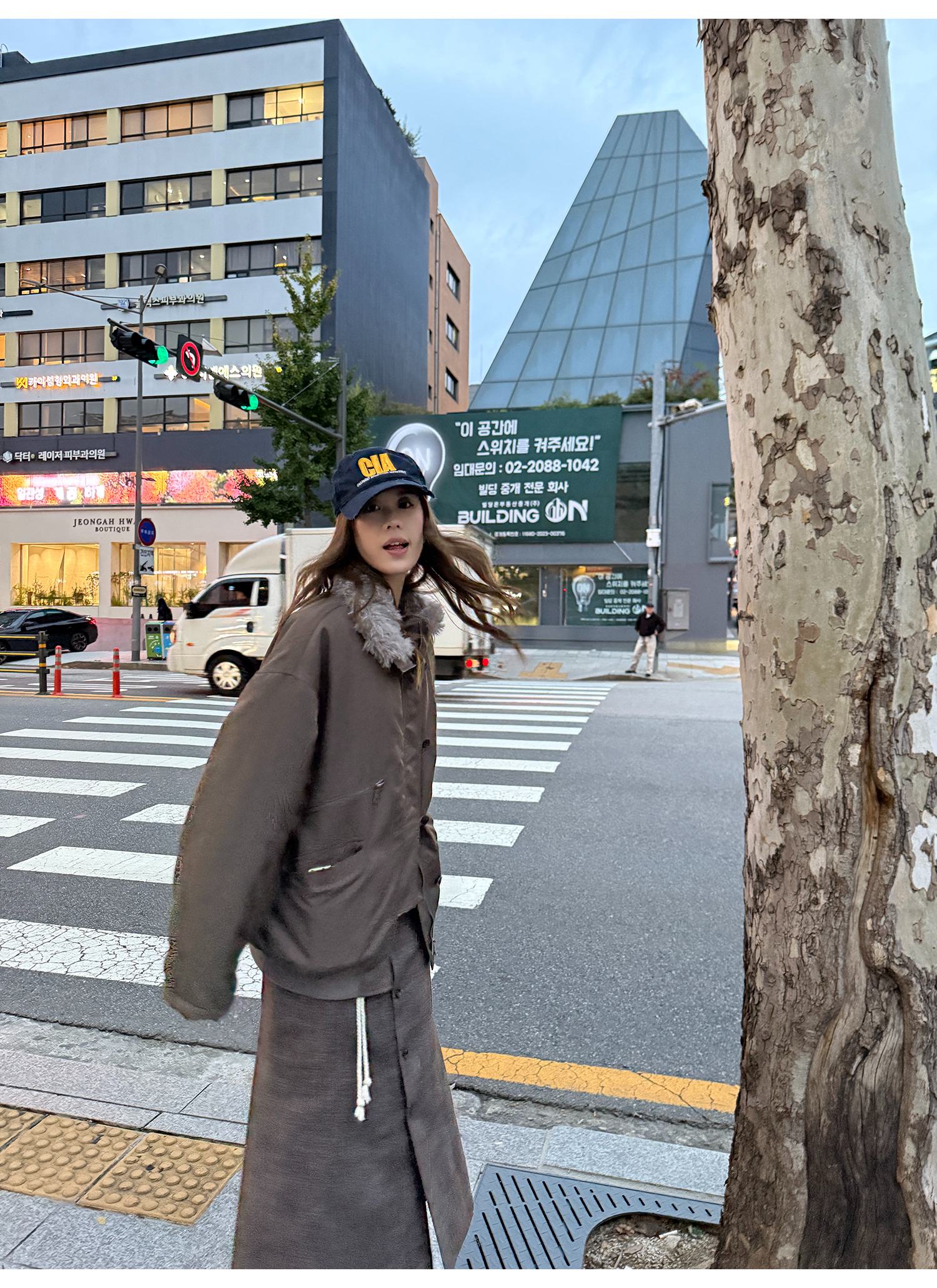 LelyMooch エコファーライナー付きモッズコート　LEM259