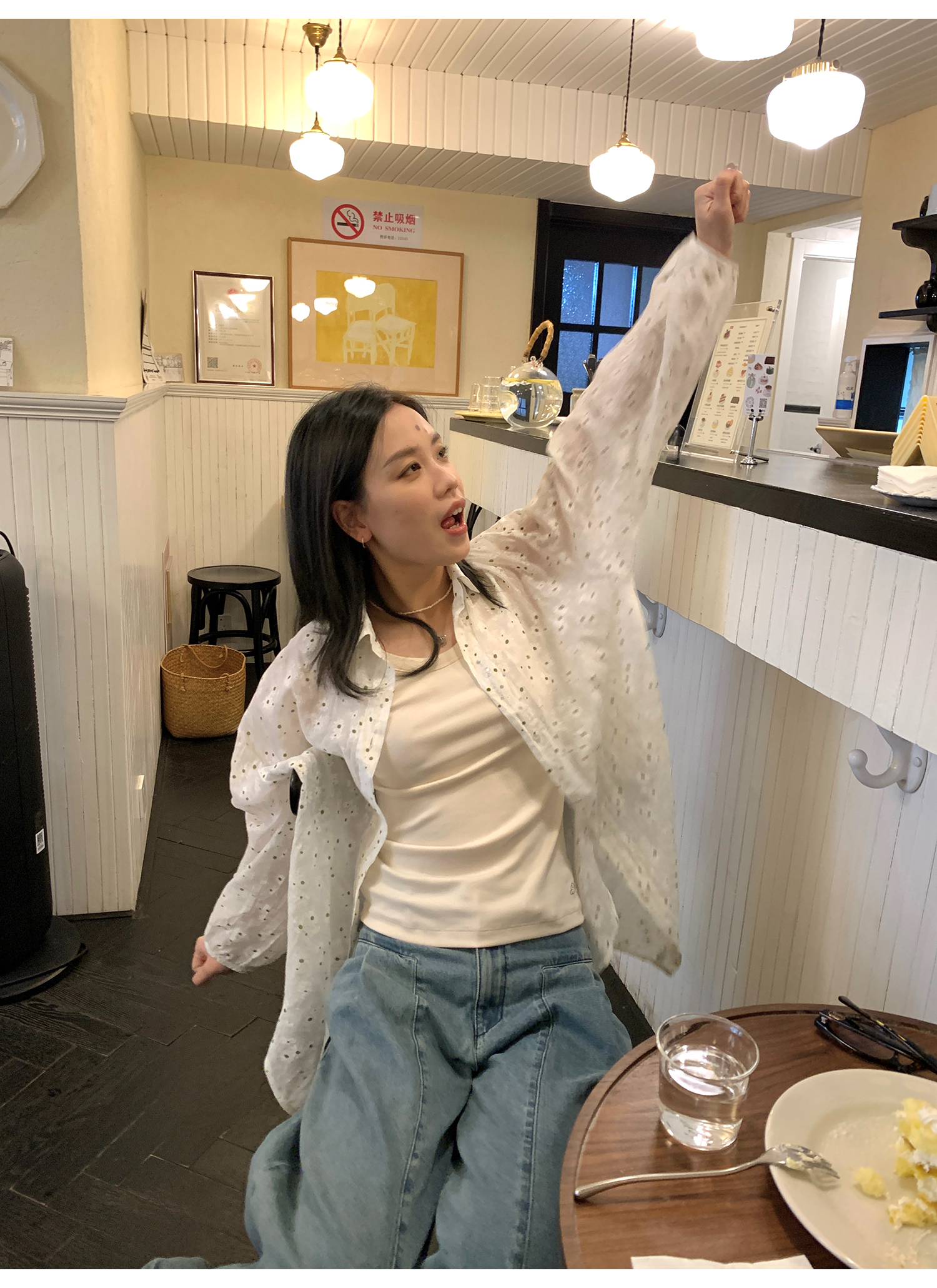 LelyMooch Back Lace Knit Tank Top LEM073