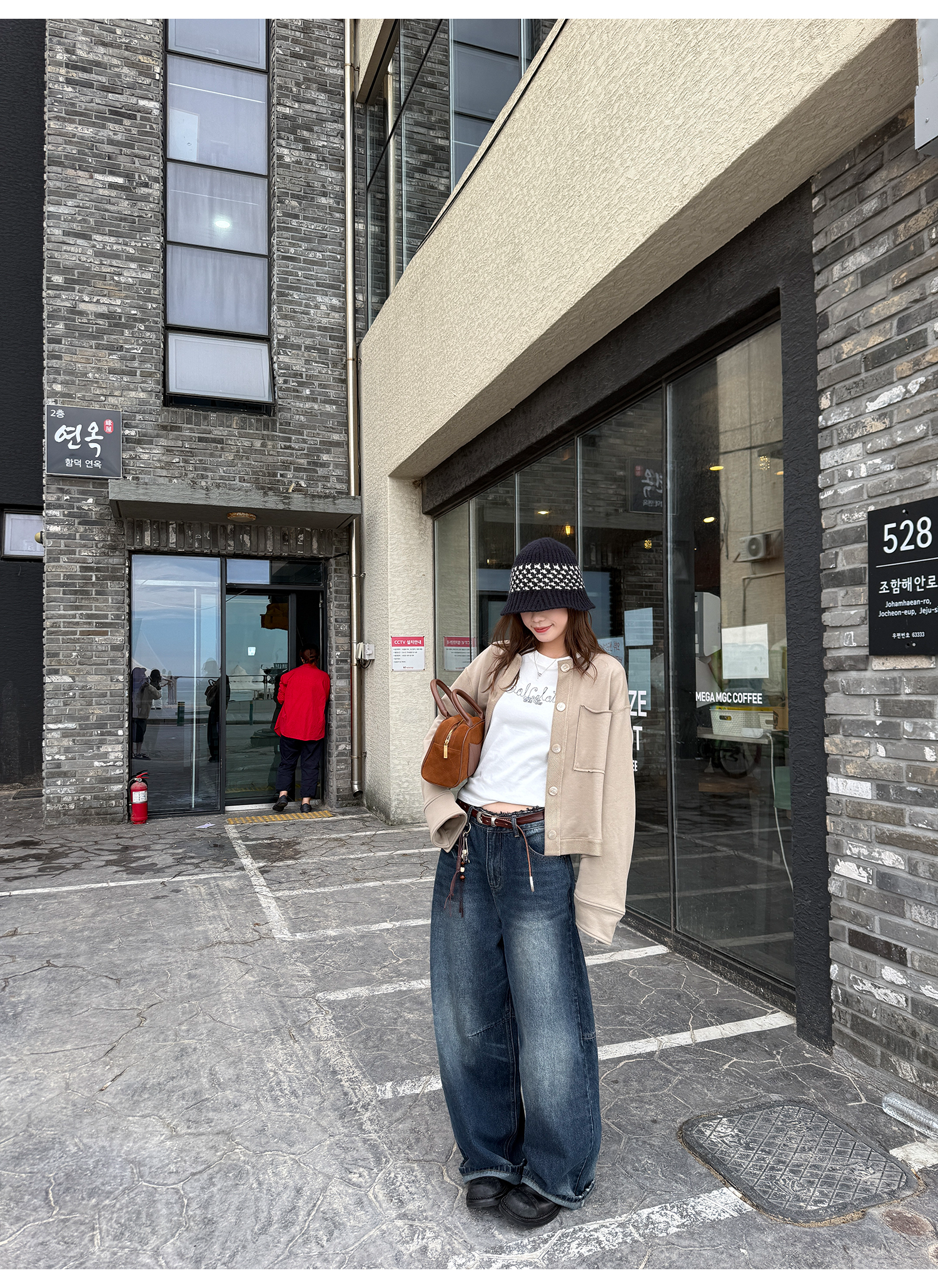 LelyMooch ヴィンテージ風 猫爪ワイドパンツ  LEM225