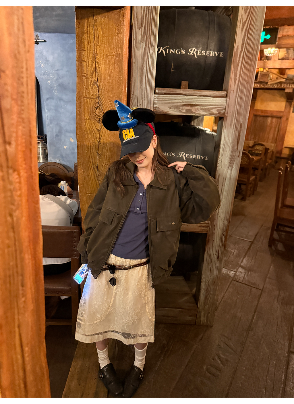 LelyMooch ハリ感レース×ドロストスカート  LEM239