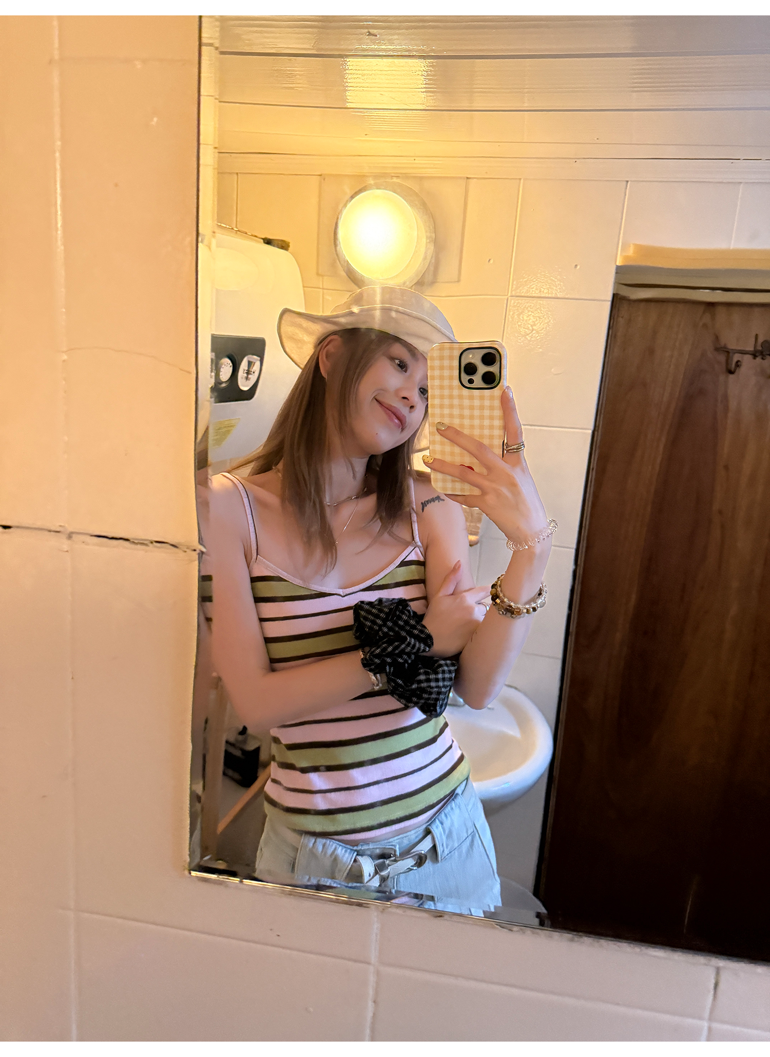 LelyMooch グァバ・ストライプキャミ  LEM164