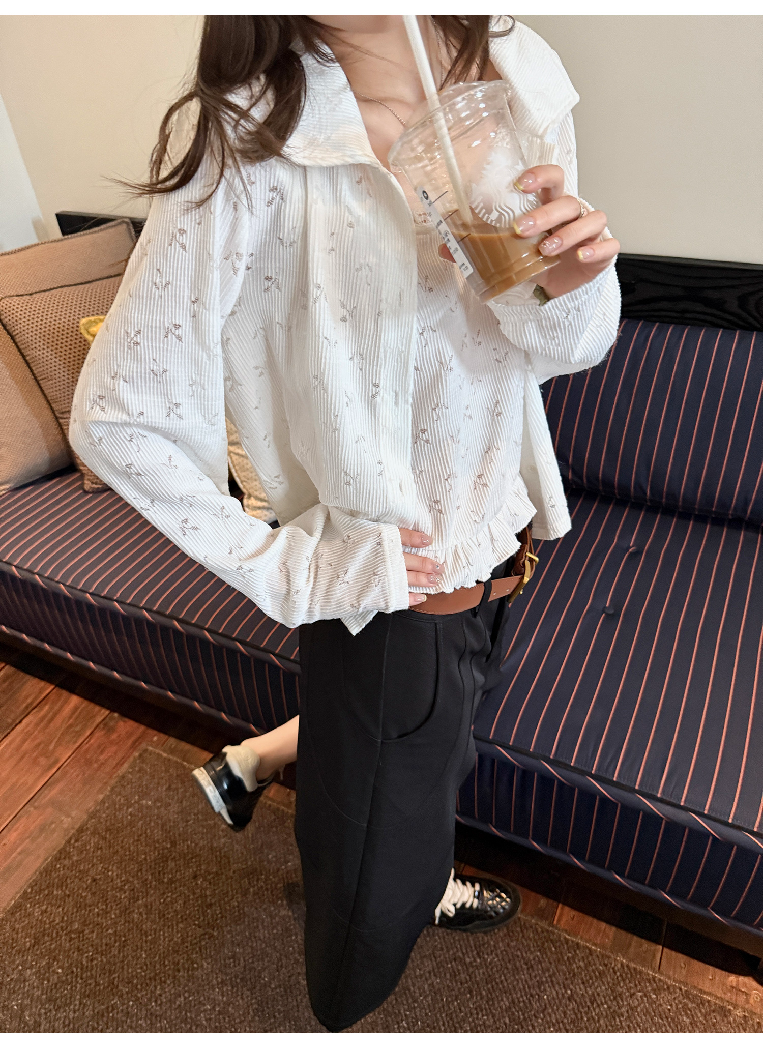 LelyMooch ニットカーデ＆レースキャミセット  LEM209