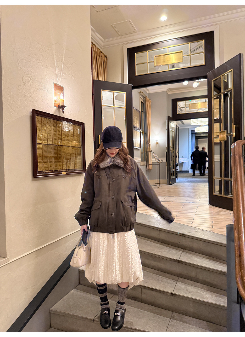 LelyMooch ドロスト ロングスカート シワ感素材 前後差  LEM288