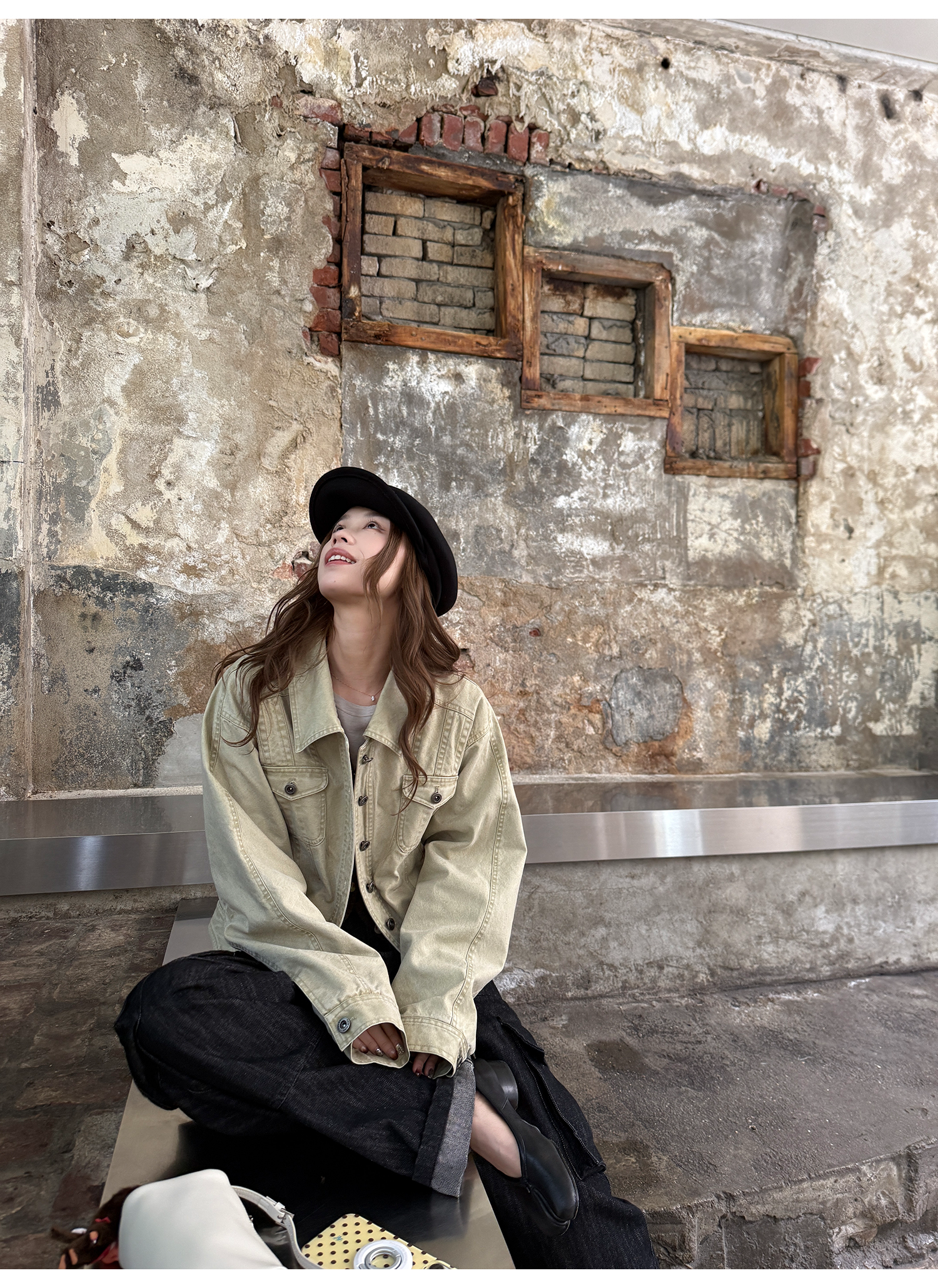 LelyMooch 裏フリースショートジャケット  LEM256