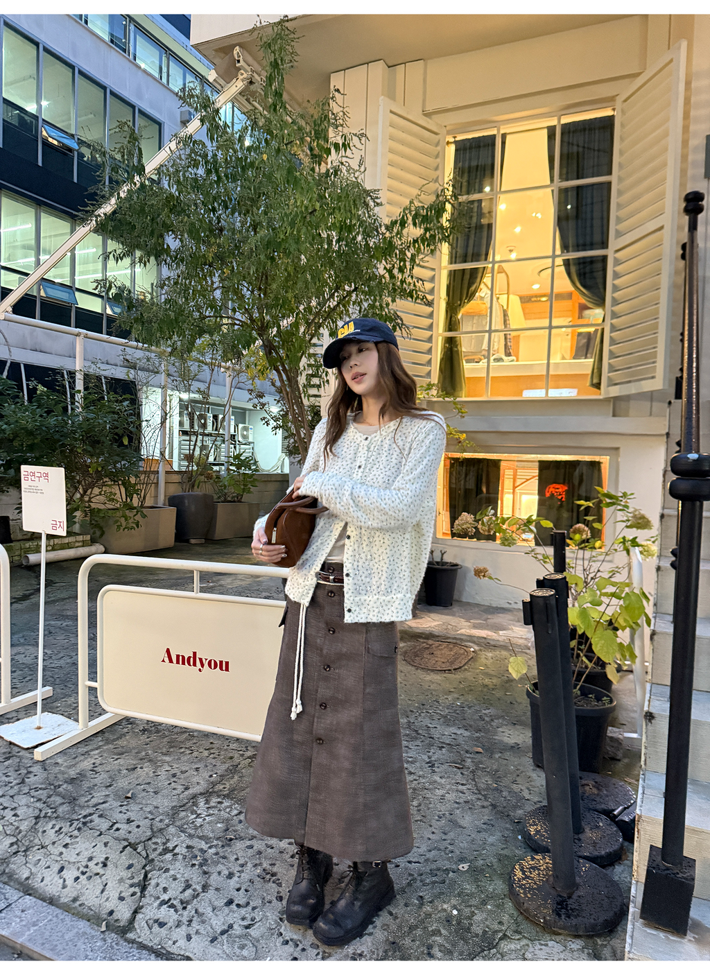 LelyMooch 花柄ふわもちニット　LEM254