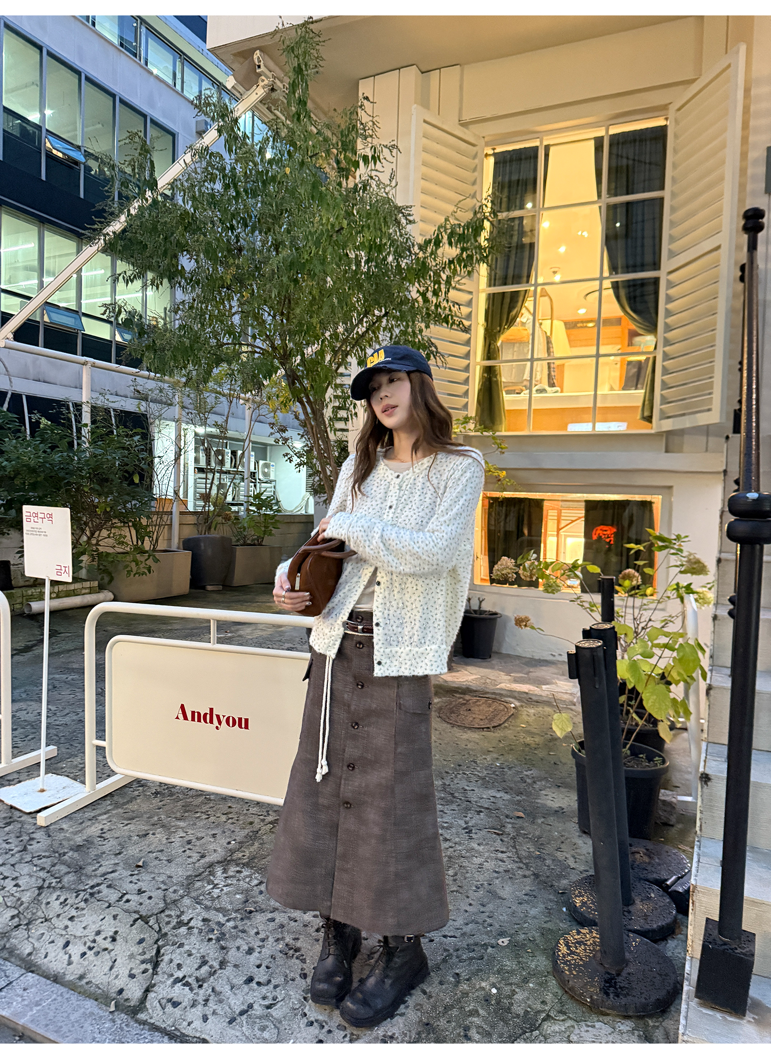 LelyMooch 花柄ふわもちニット　LEM254