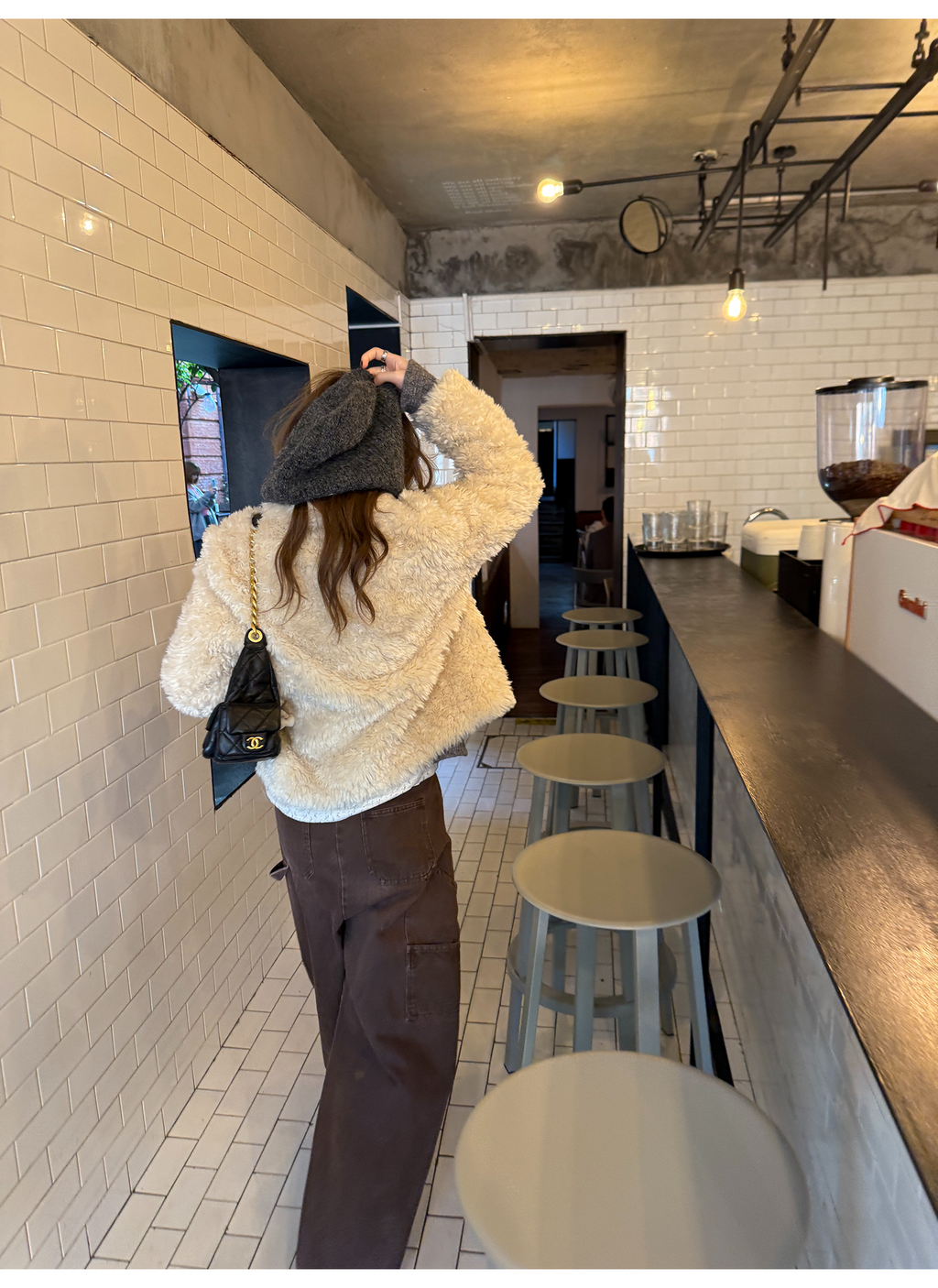 LelyMooch もこもこボアフードコート  LEM269