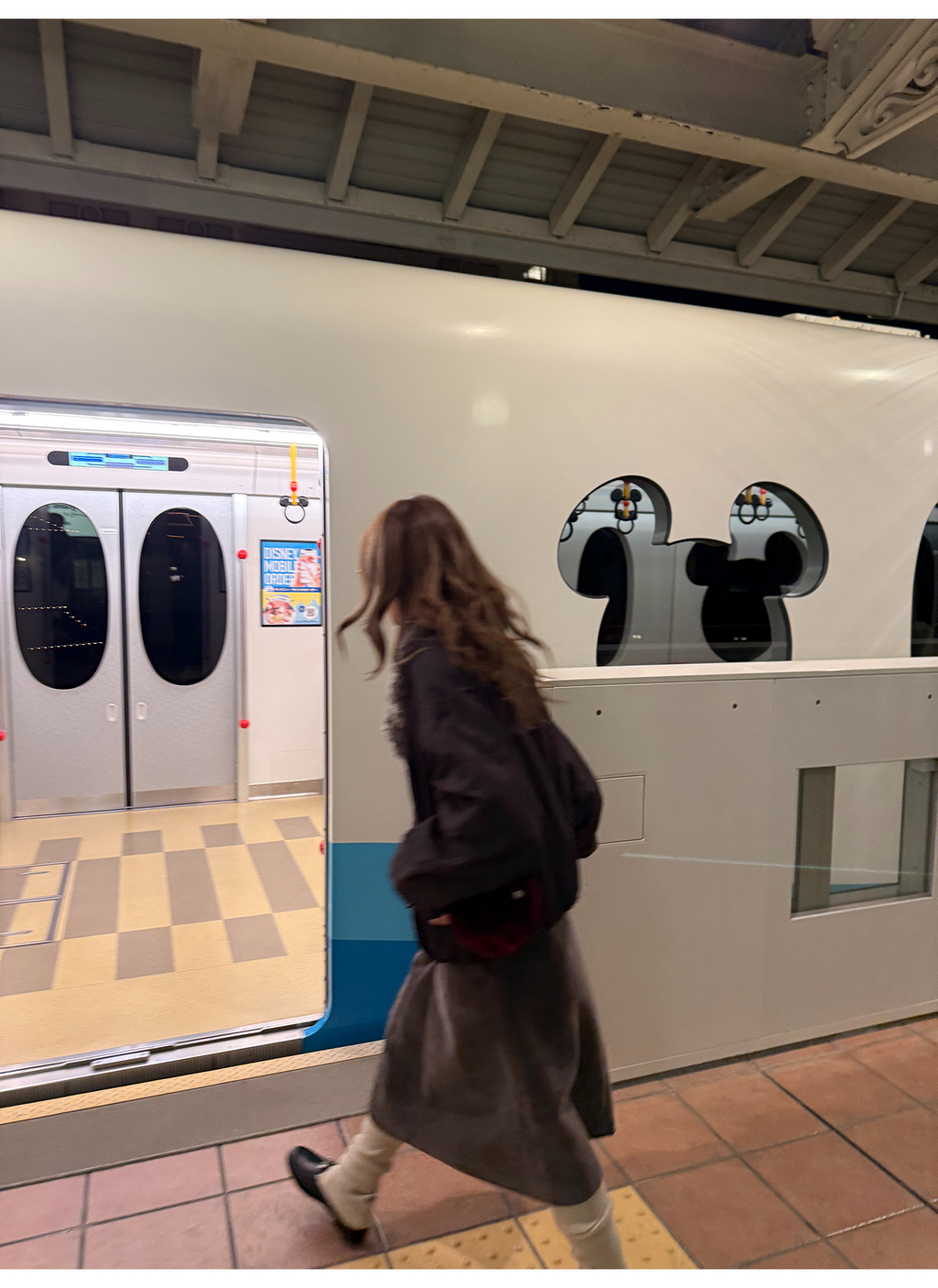 LelyMooch 光沢バイカラーブルゾン｜ボア切替×トグルボタン  LEM280