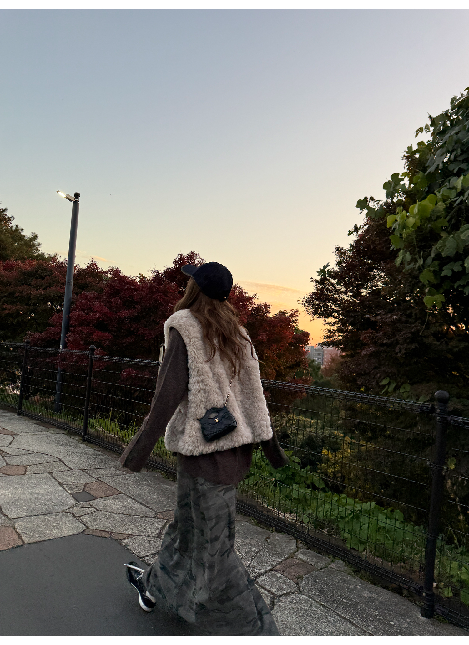 LelyMooch エコファー×ボア リバーシブルショートジレ  LEM279