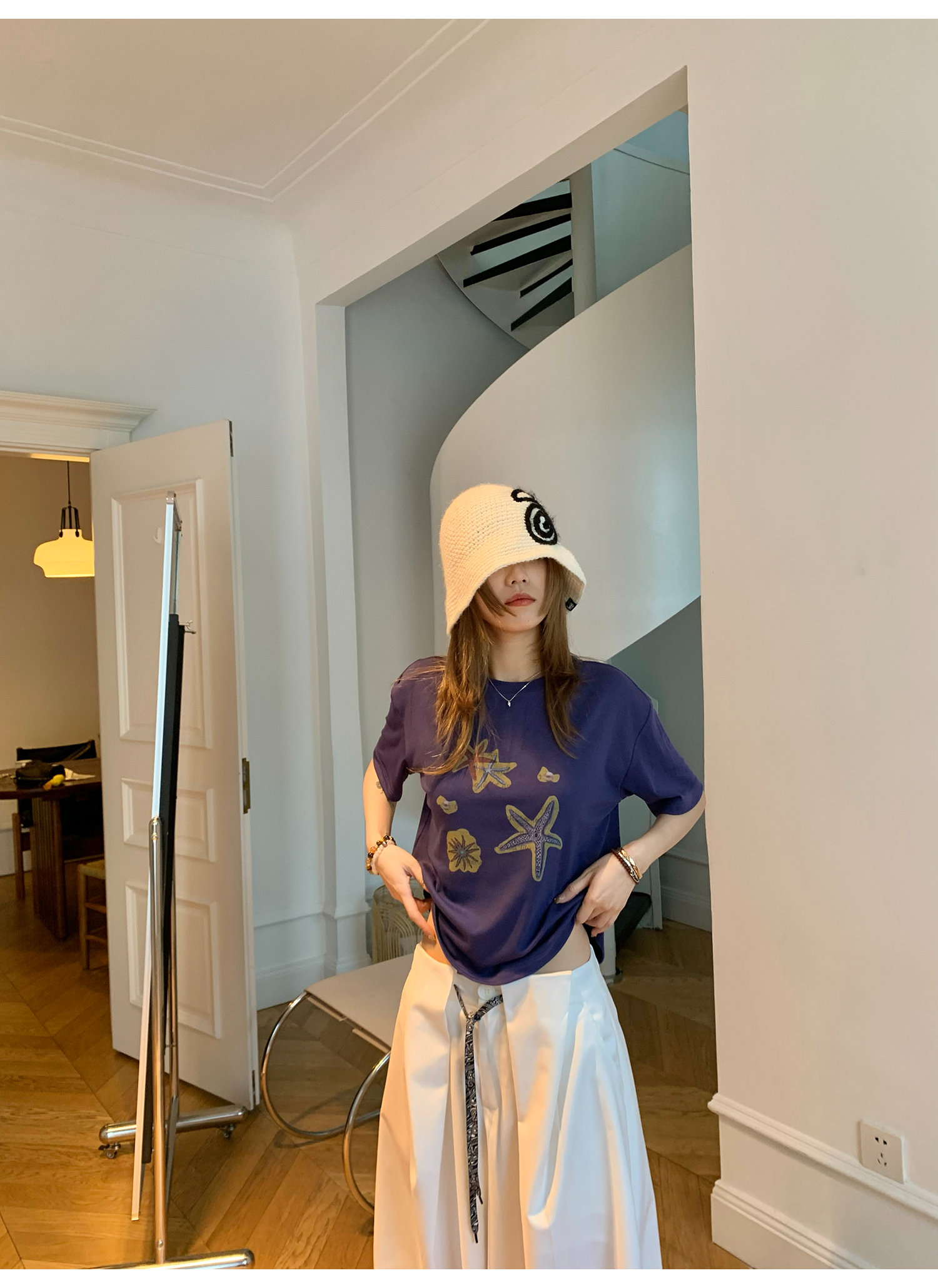 LelyMooch 夏映えカラーで気分アップ｜冷感素材Tシャツ  LEM171