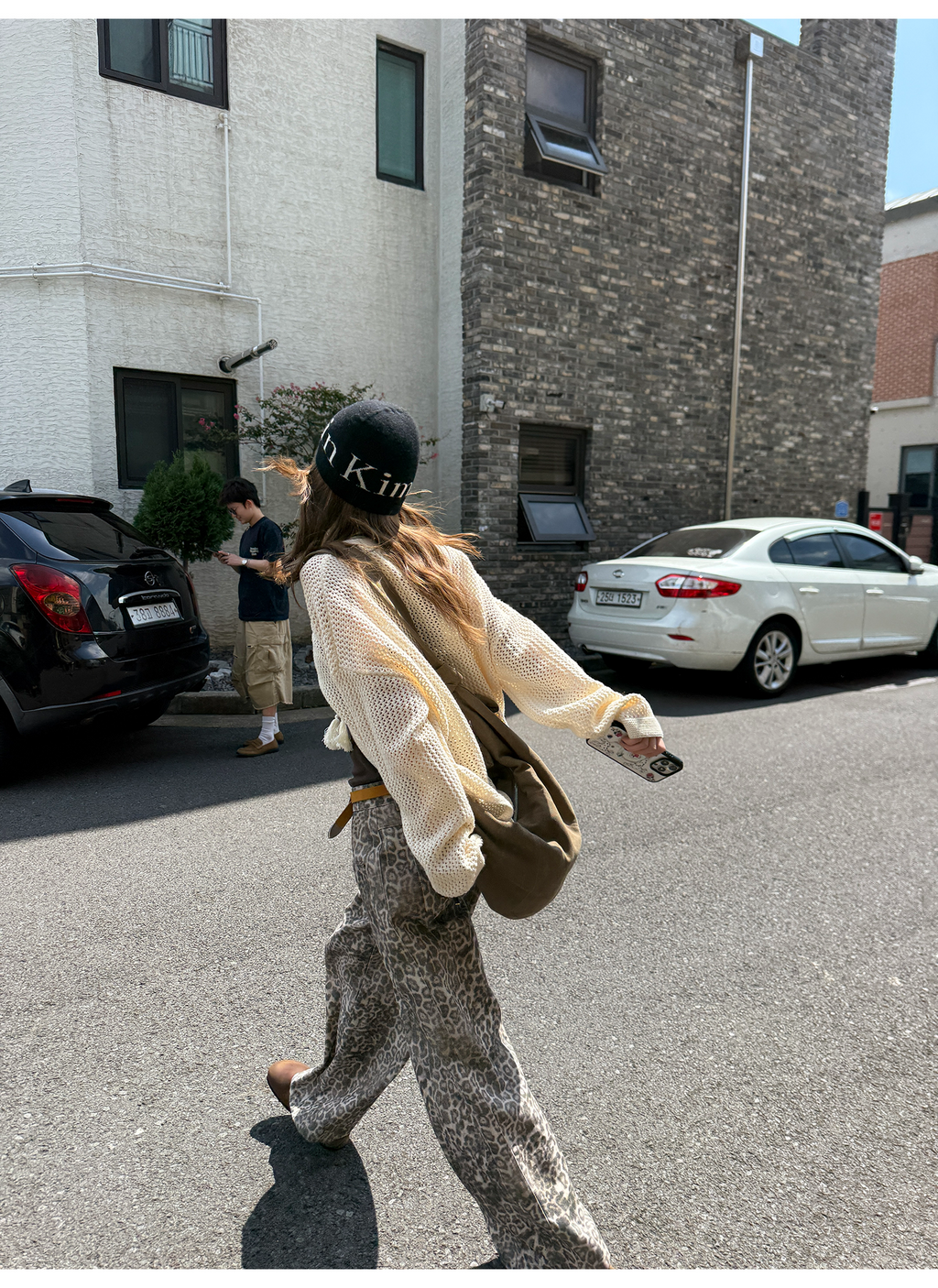 LelyMooch ゆるニットフリンジカーディガン  LEM249