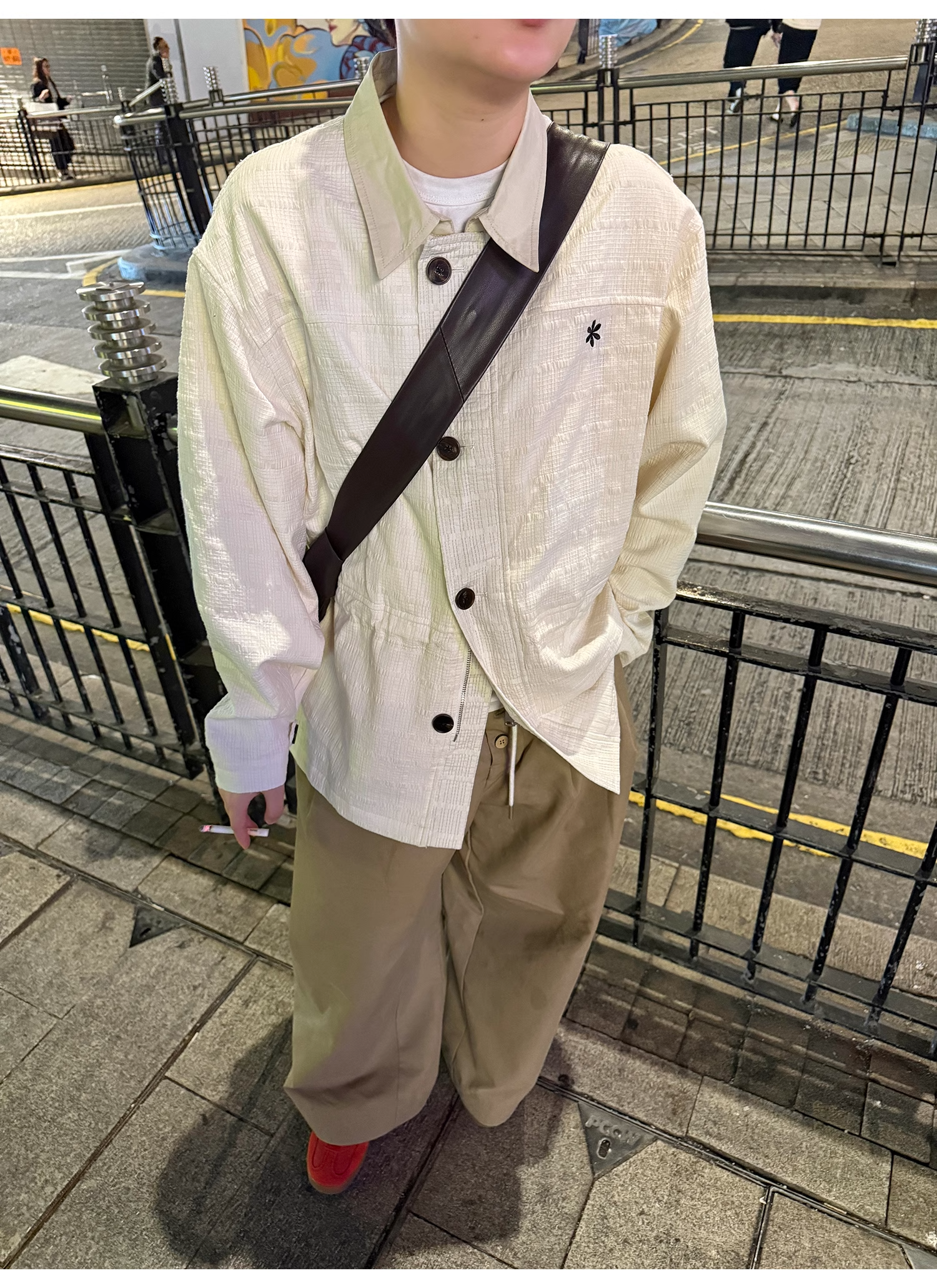 LelyMooch Checkered Trench Coat Midi Length LEM077