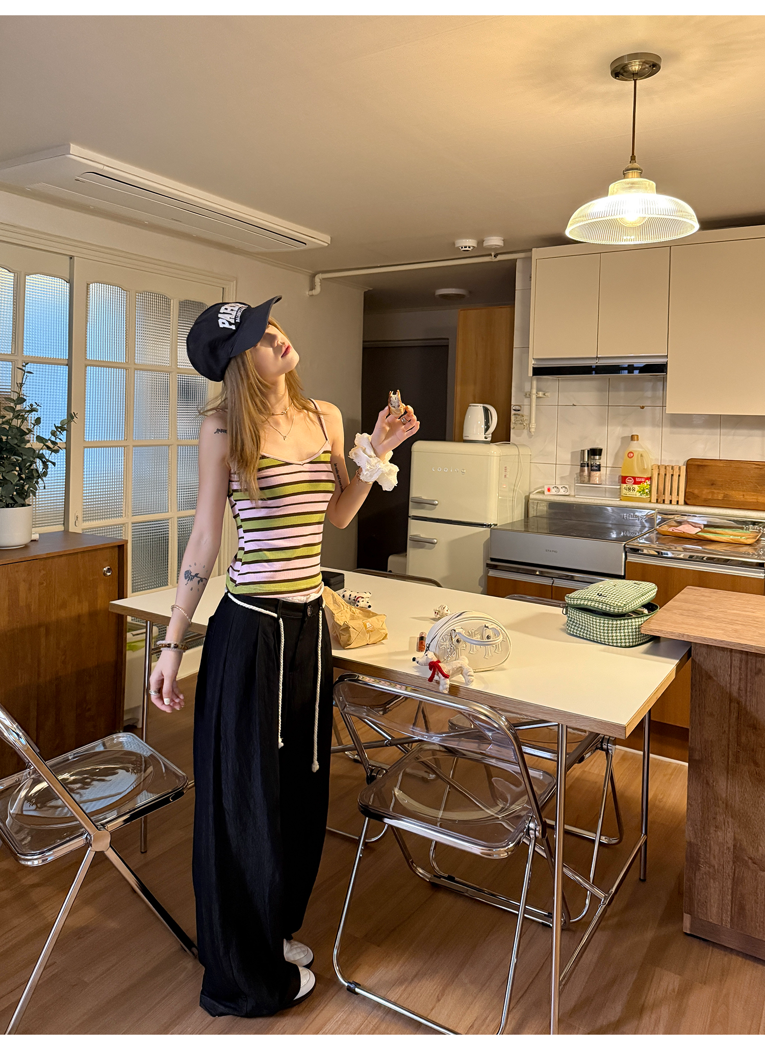 LelyMooch グァバ・ストライプキャミ  LEM164