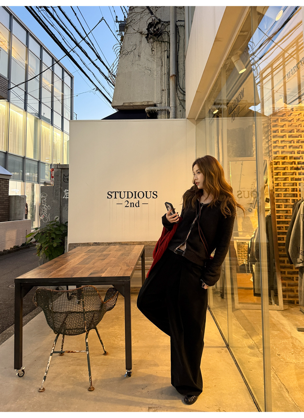 LelyMooch チェック柄パイピング ニット  LEM293