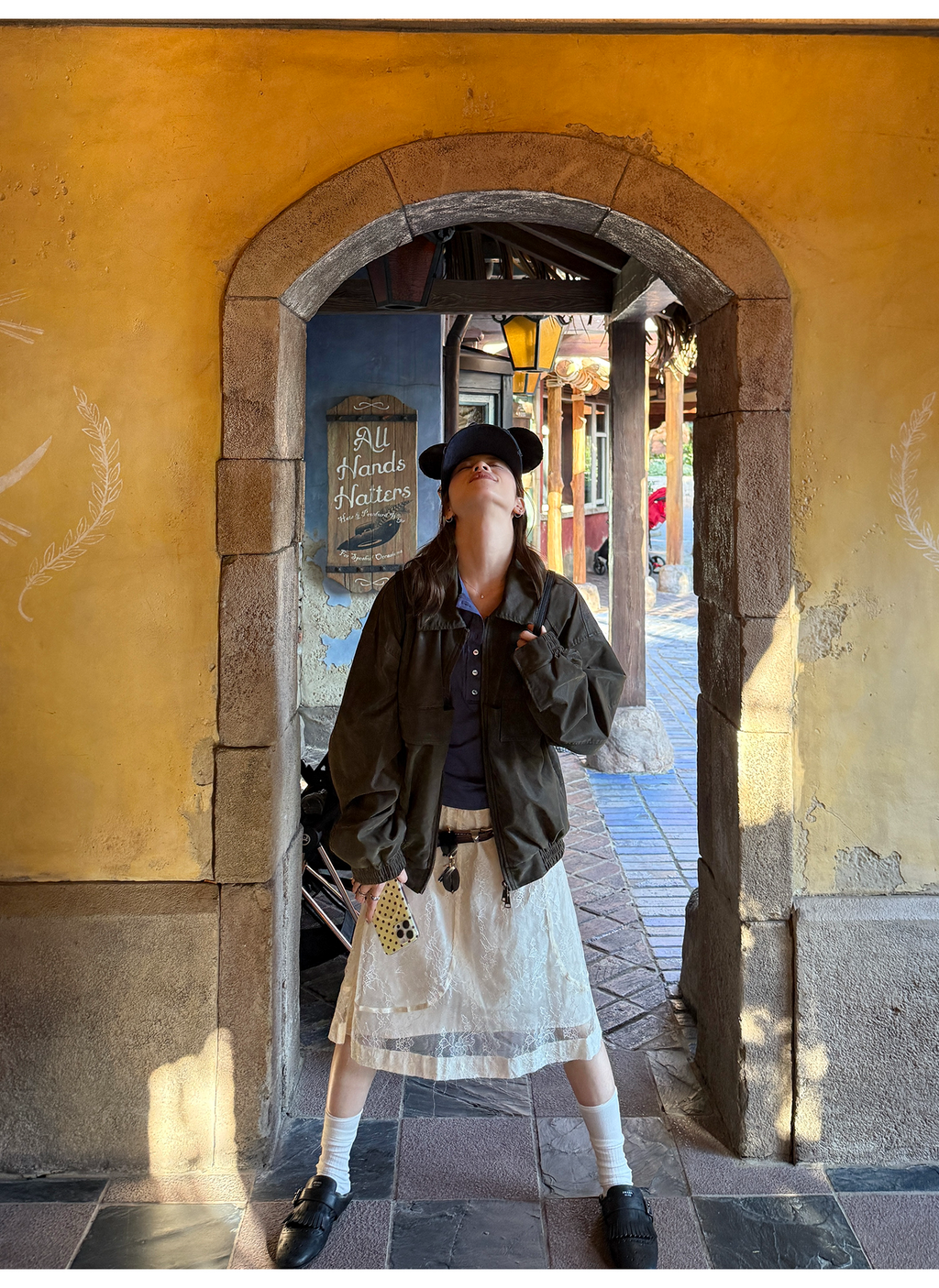 LelyMooch ハリ感レース×ドロストスカート  LEM239