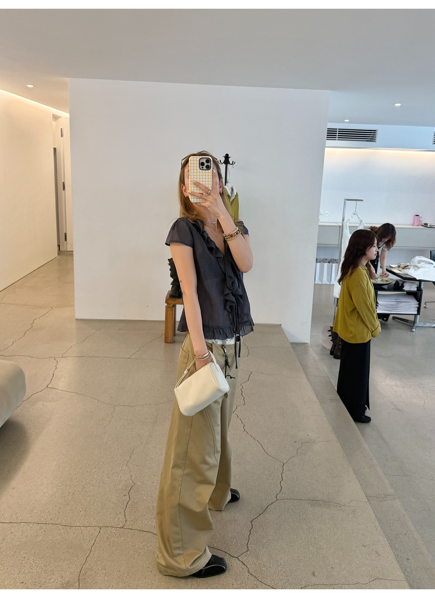 LelyMooch 黄金比カットチノパン  LEM174