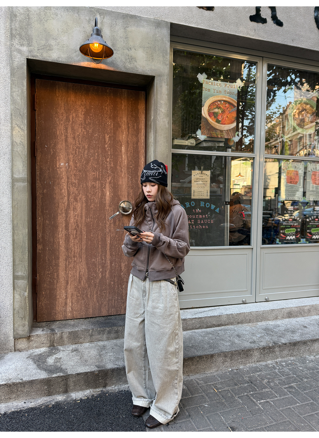 LelyMooch 韓ストムード アッシュホワイトデニム  LEM270