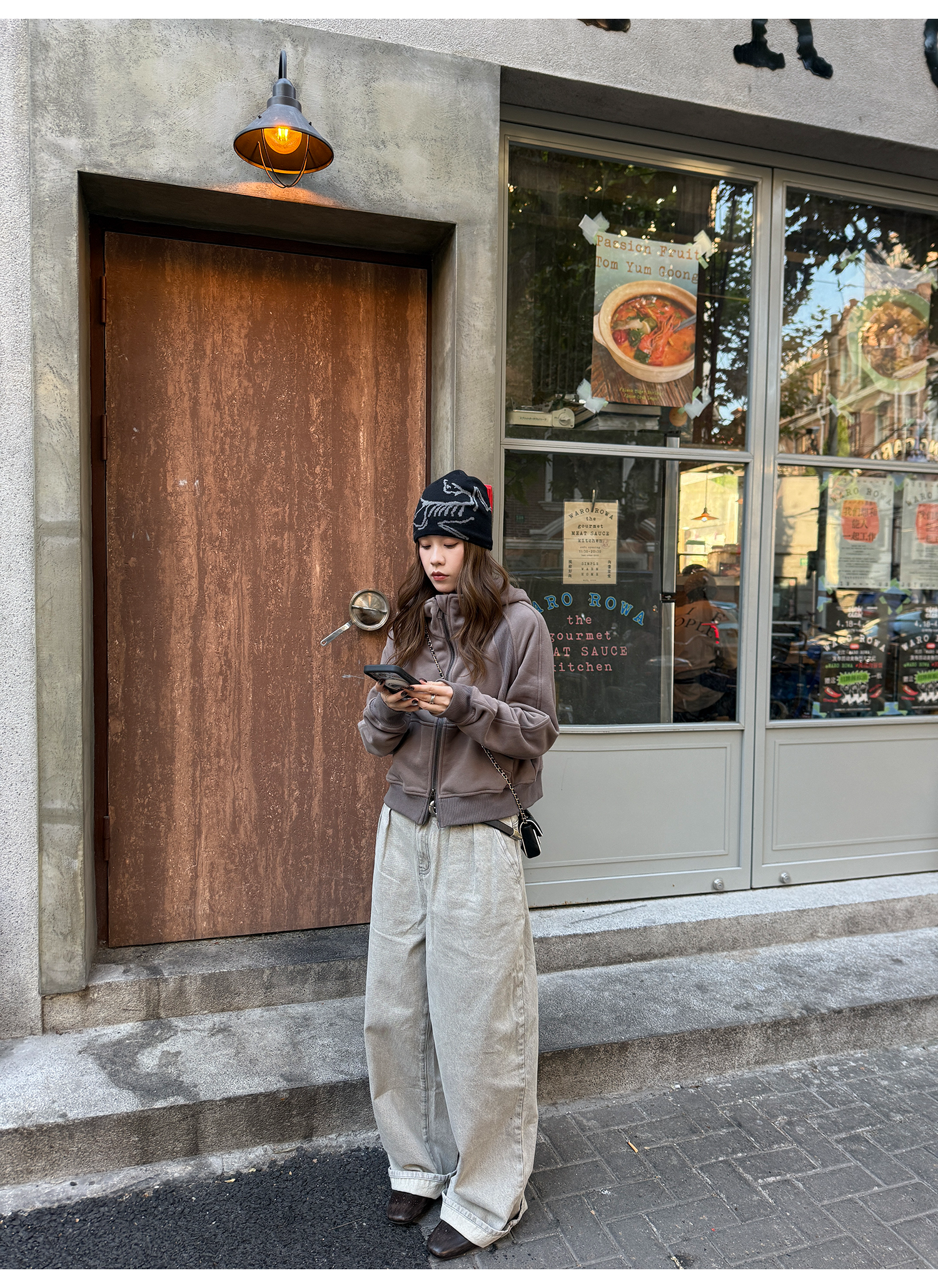 LelyMooch 韓ストムード アッシュホワイトデニム  LEM270