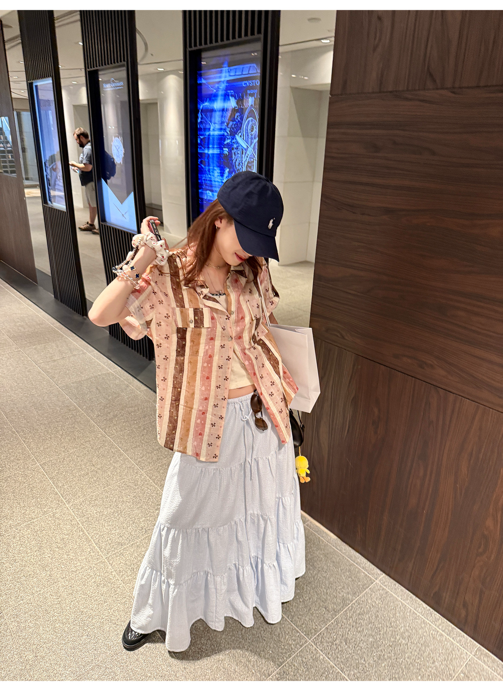 LelyMooch ハート×クローバー柄シャツ  LEM185