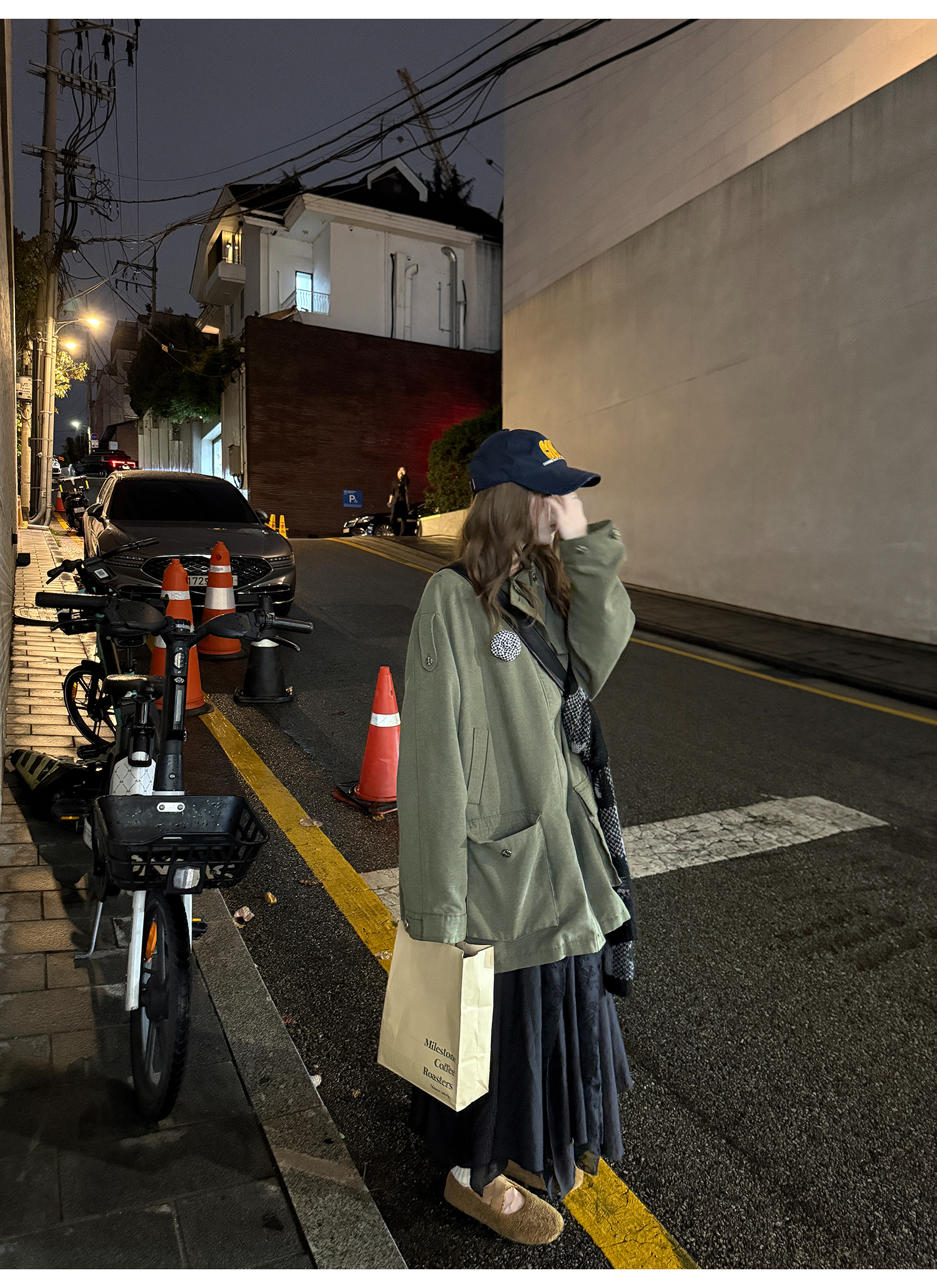 LelyMooch ヴィンテージ風クロスボタンワークジャケット  LEM262