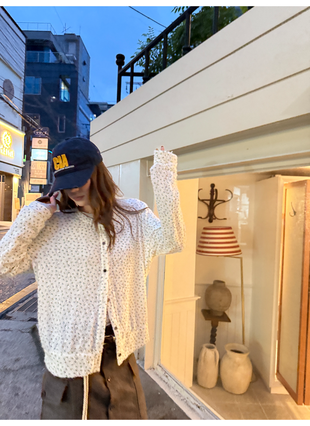 LelyMooch 花柄ふわもちニット　LEM254