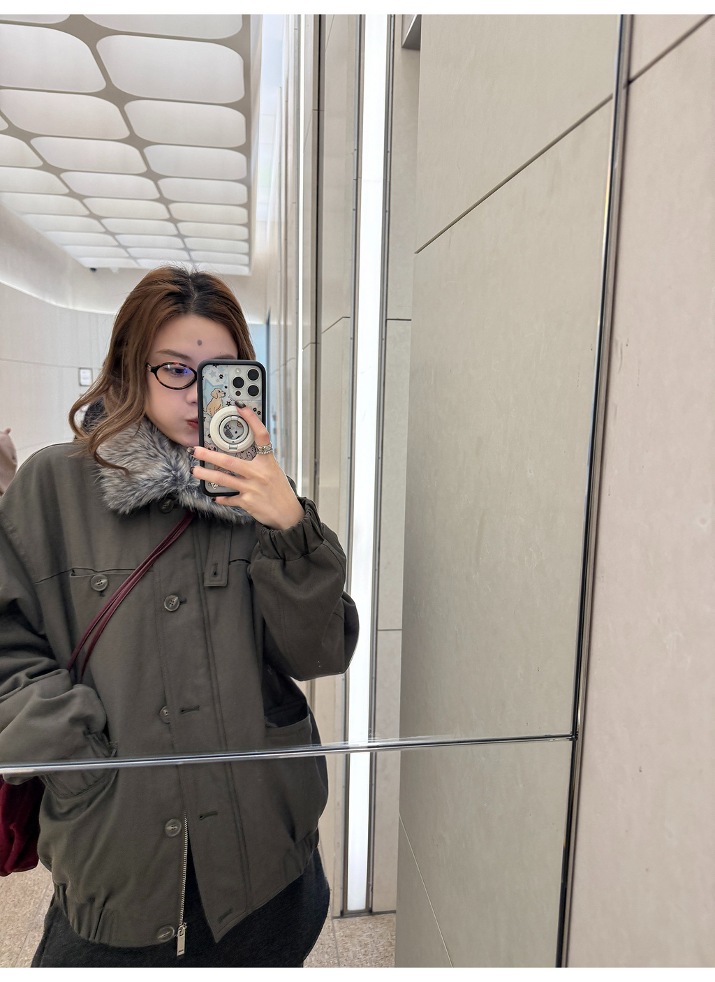 LelyMooch 2種類の襟を自由に切り替え・中綿ジャケット  LEM282