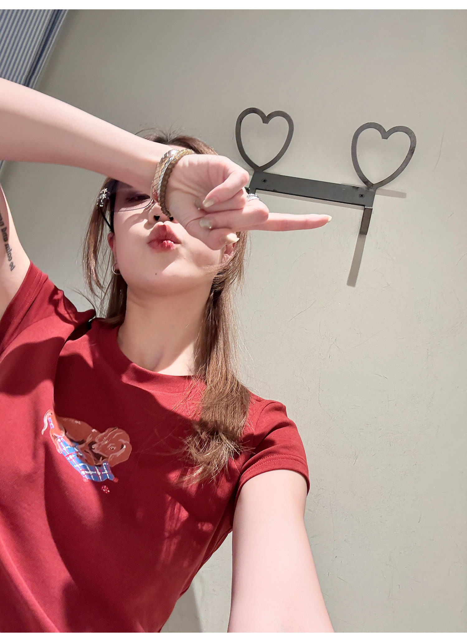 LelyMooch 赤いダックスT🐶  LEM193