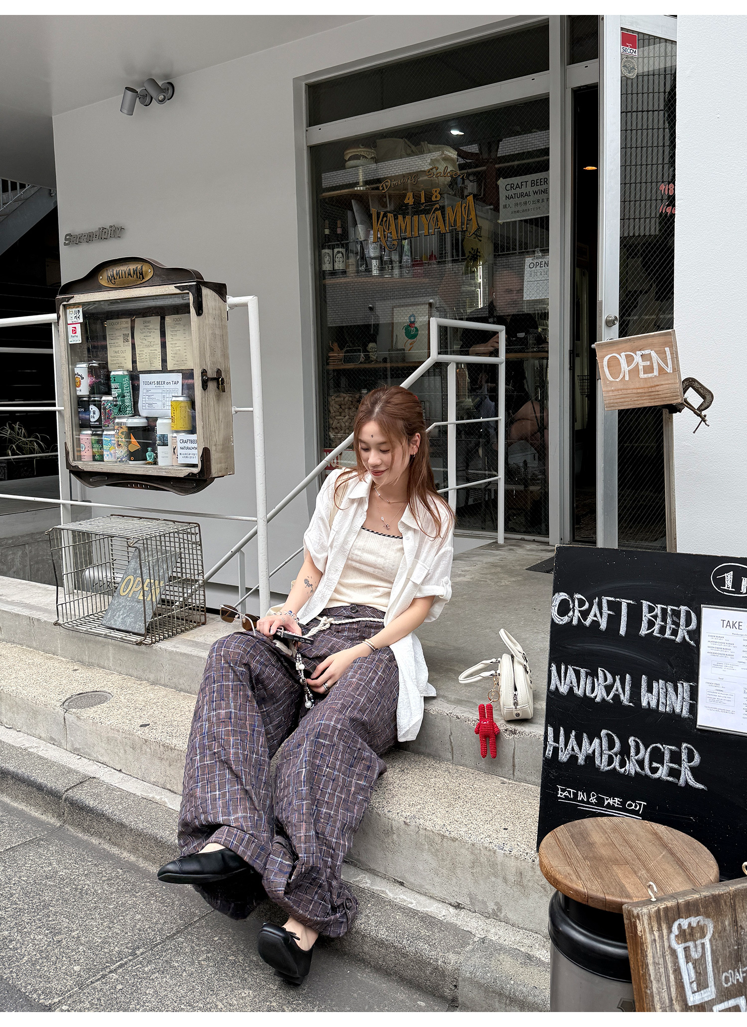 LelyMooch 1年中使える！ヴィンテージ風ワイドパンツ  LEM186