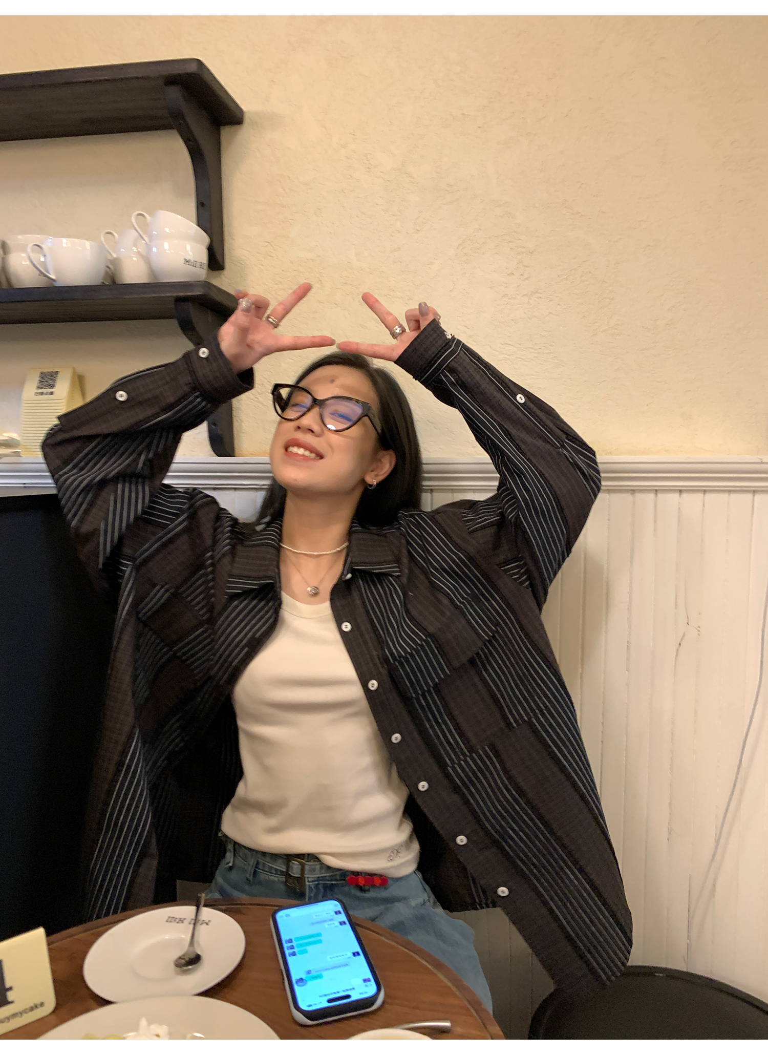 LelyMooch Back Lace Knit Tank Top LEM073