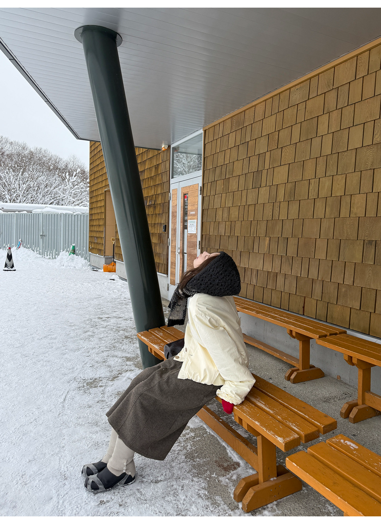 LelyMooch ブラウン系 ウール混 バルーンパンツ  LEM311