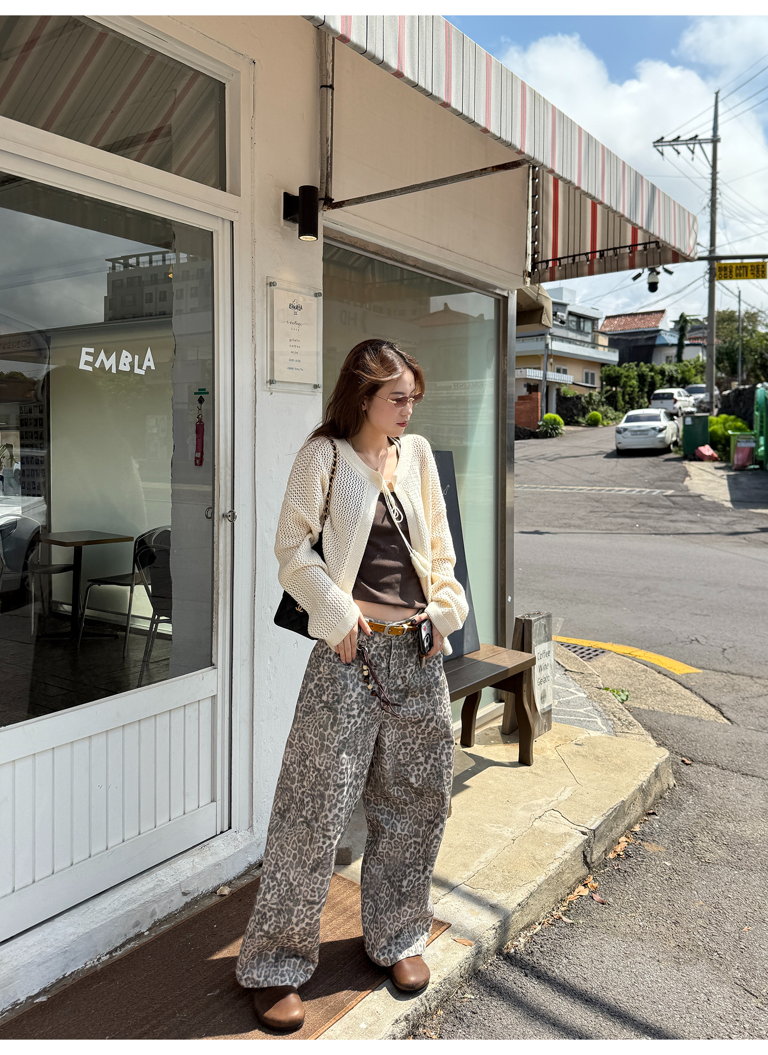 LelyMooch ゆるニットフリンジカーディガン  LEM249