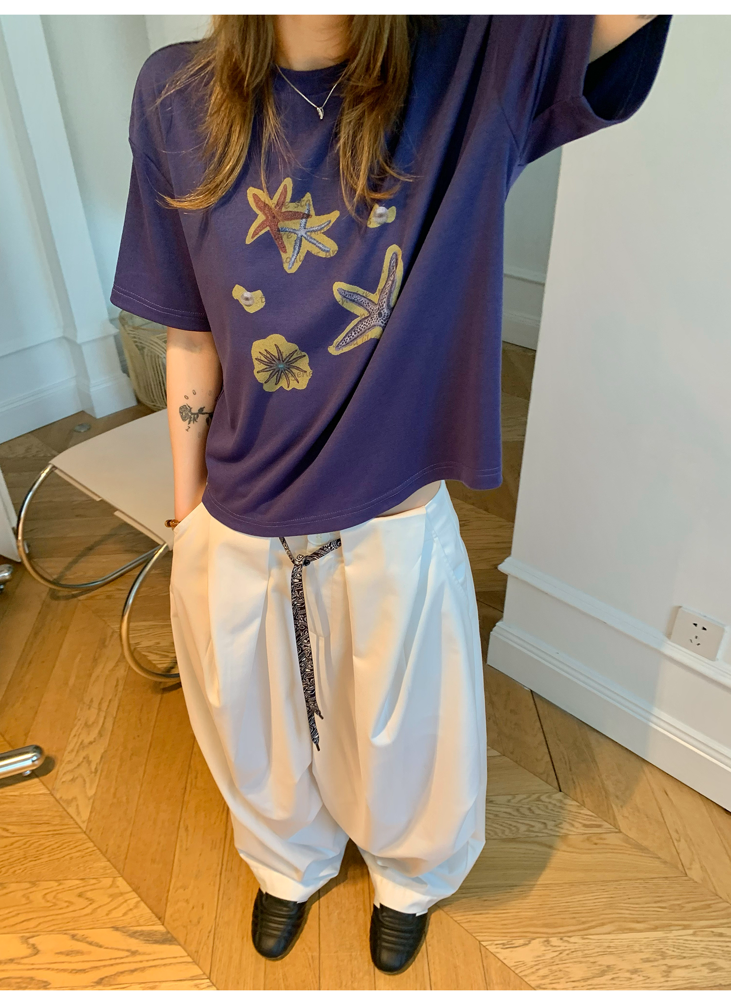LelyMooch 夏映えカラーで気分アップ｜冷感素材Tシャツ  LEM171