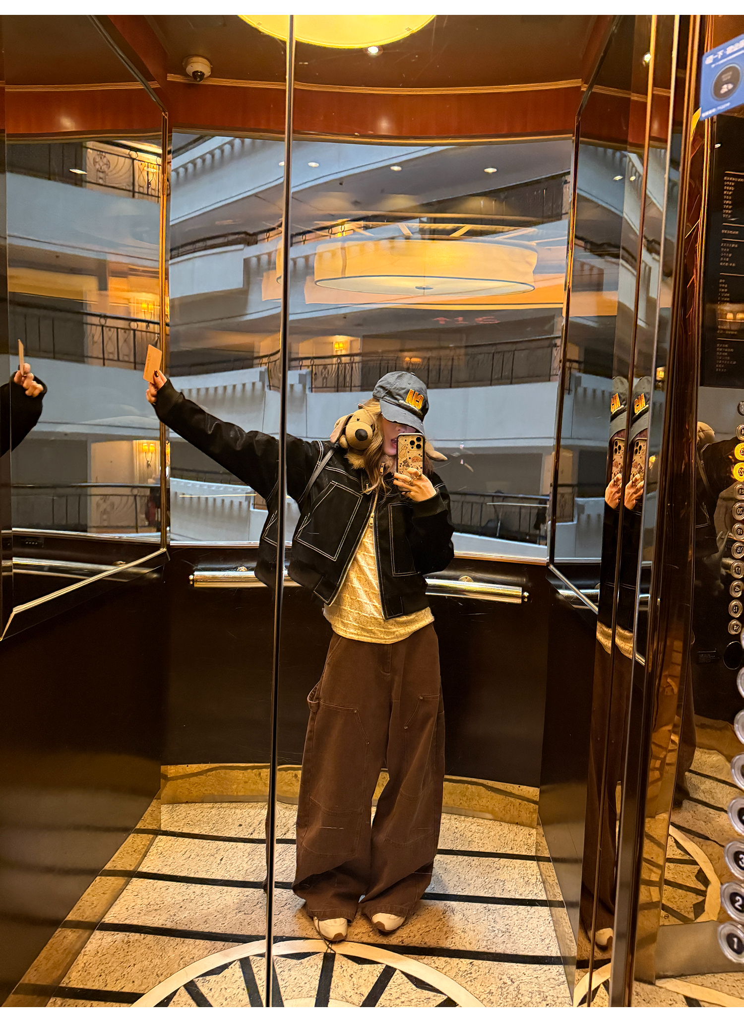 LelyMooch ハンティングムード ワイドパンツ  LEM271