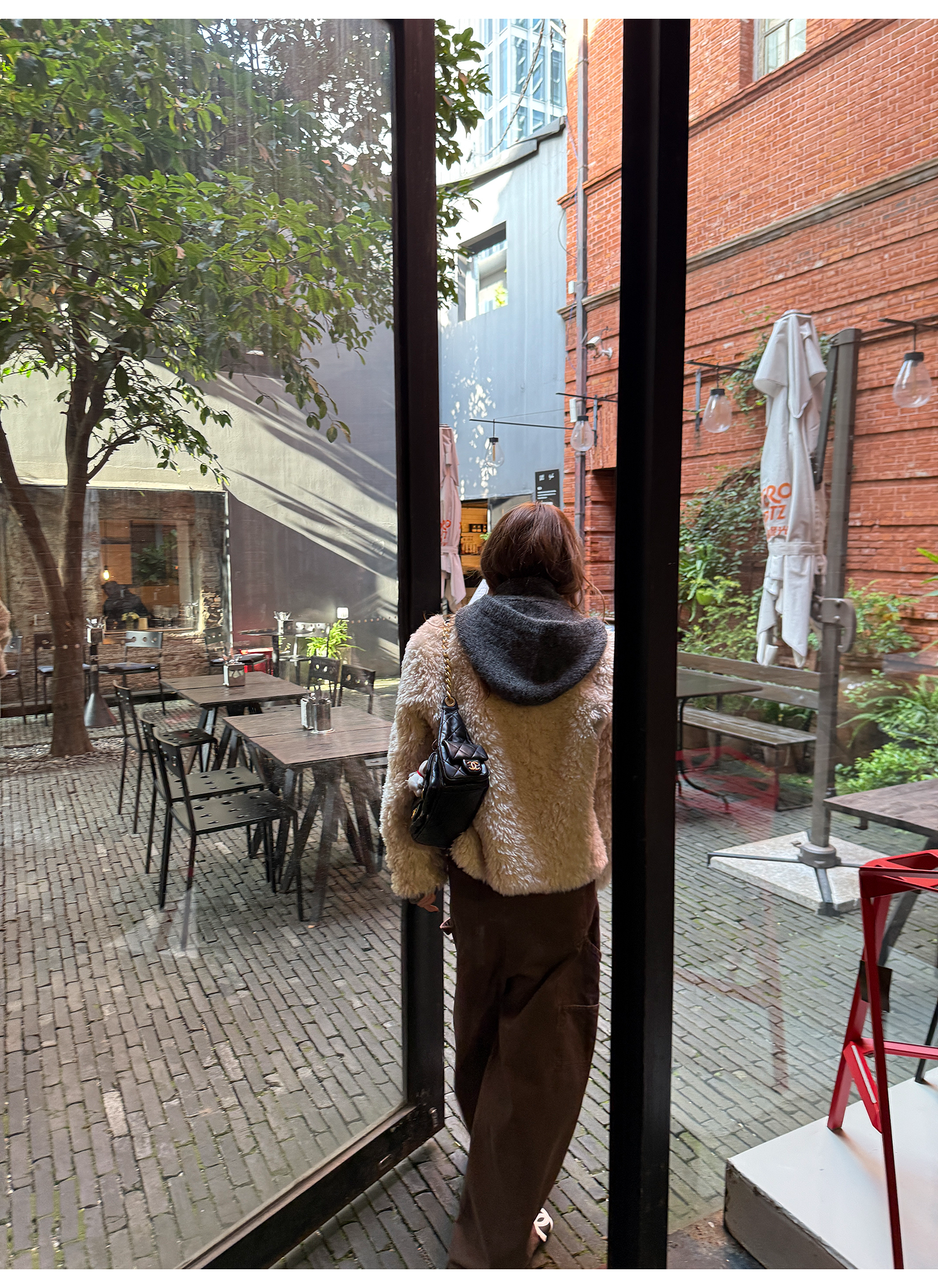 LelyMooch もこもこボアフードコート  LEM269