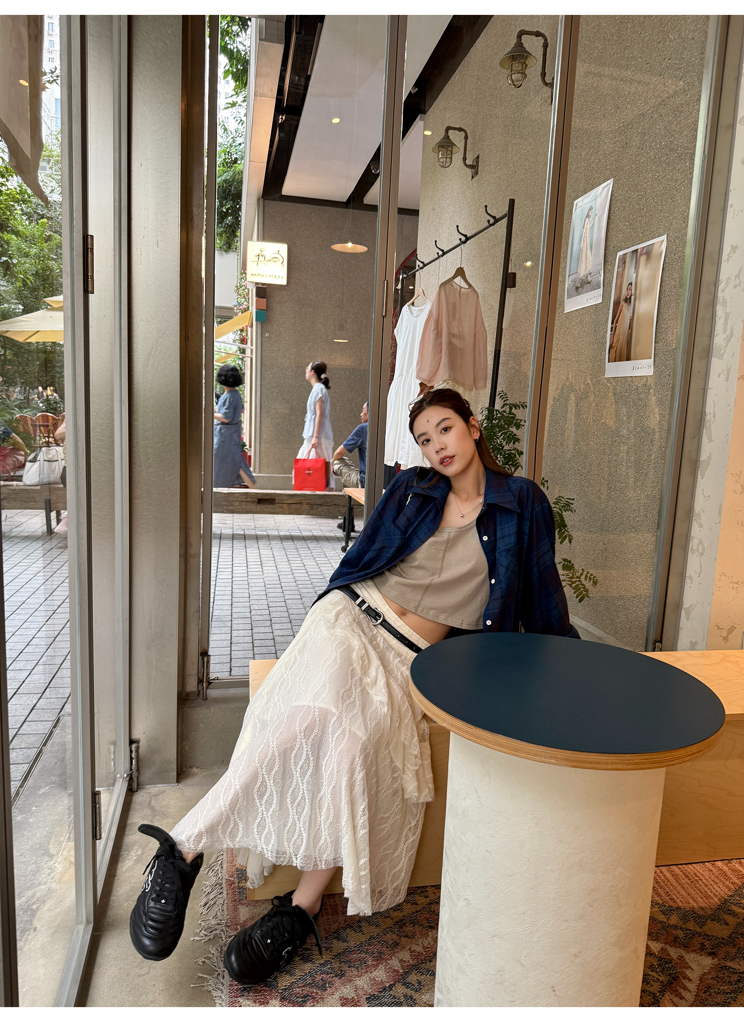 LelyMooch 3段レーススカート フェミニン  LEM220